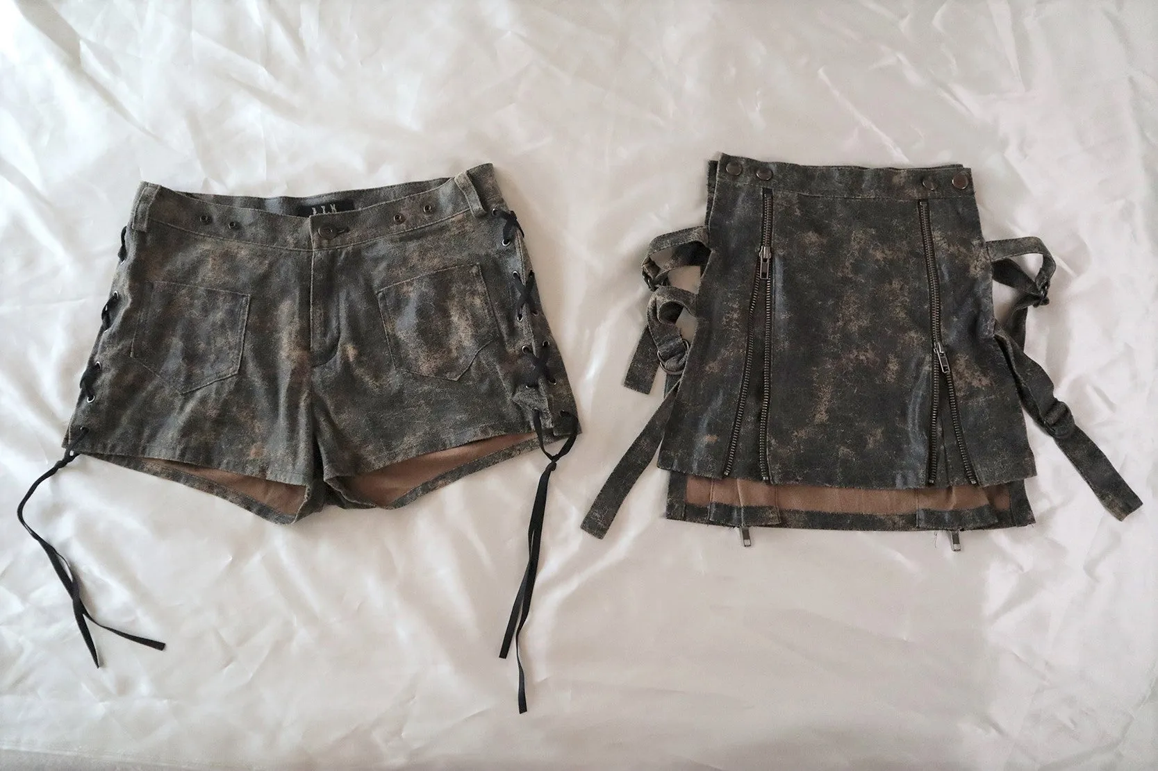 ☩ BPN ☩ POST APOCALYPTIC SKIRT LAYERED PANTS ☩