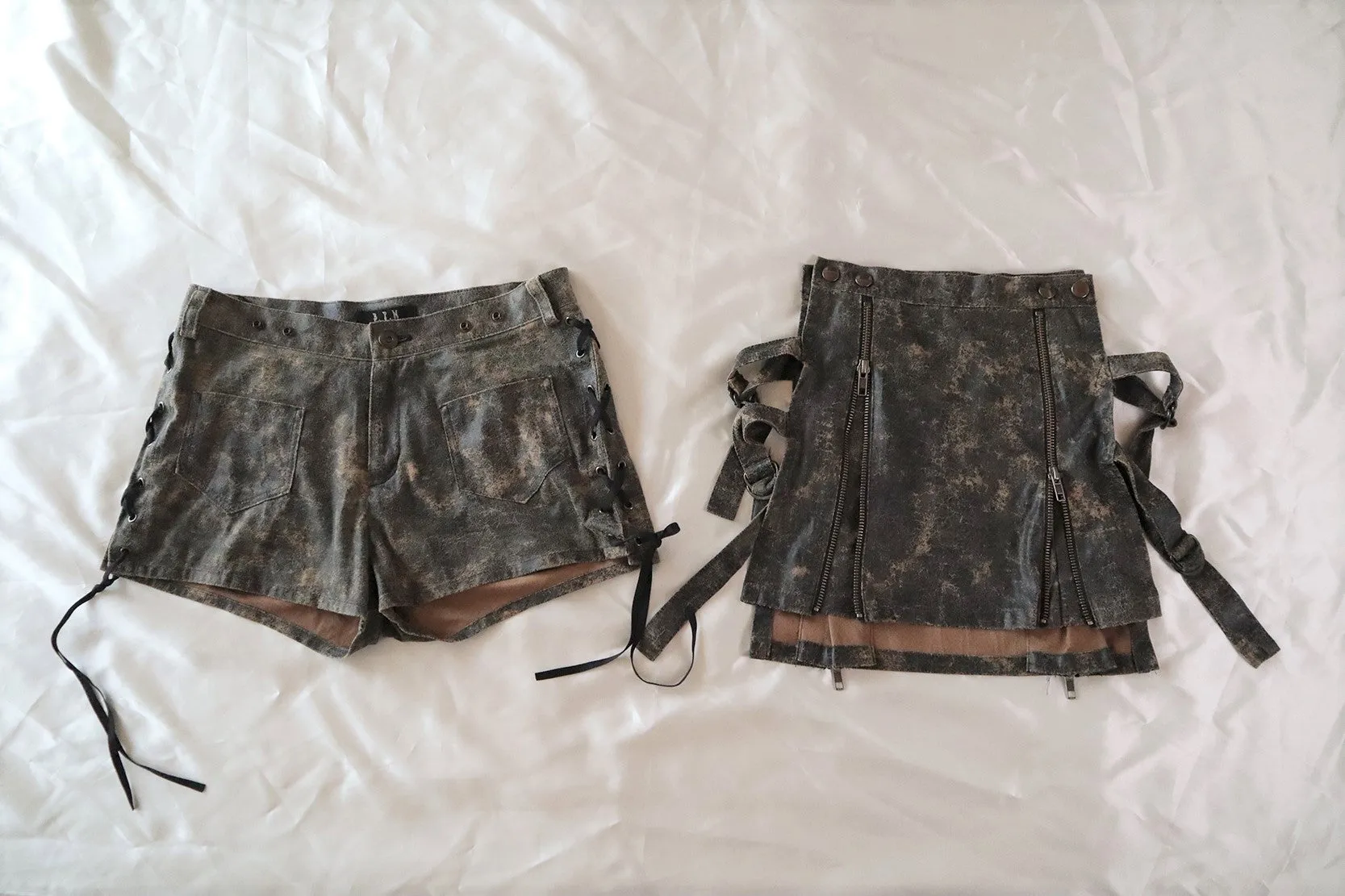 ☩ BPN ☩ POST APOCALYPTIC SKIRT LAYERED PANTS ☩