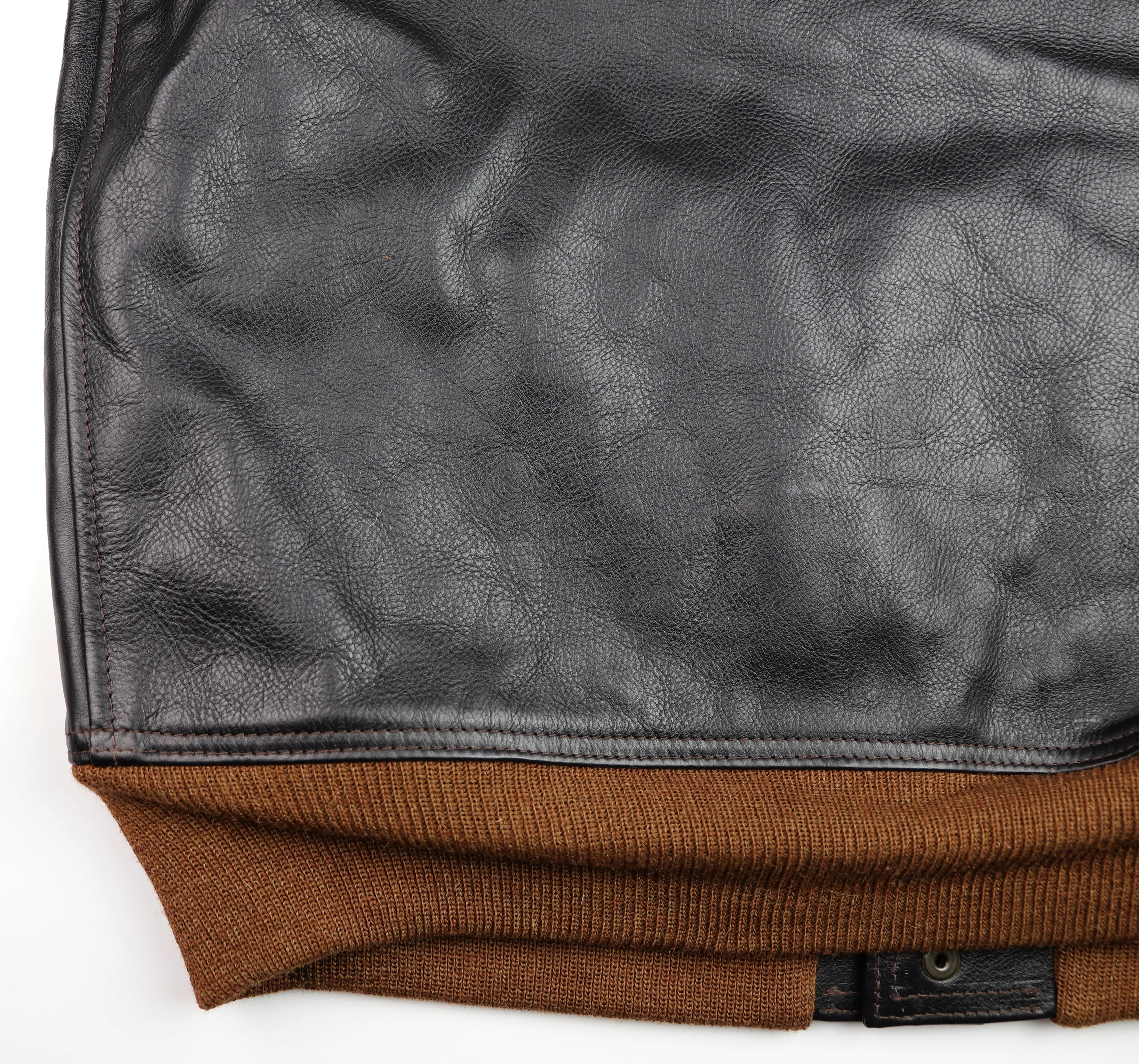 Aero A-1 Military Flight Jacket, size 46, Blackened Brown Vicenza Horsehide