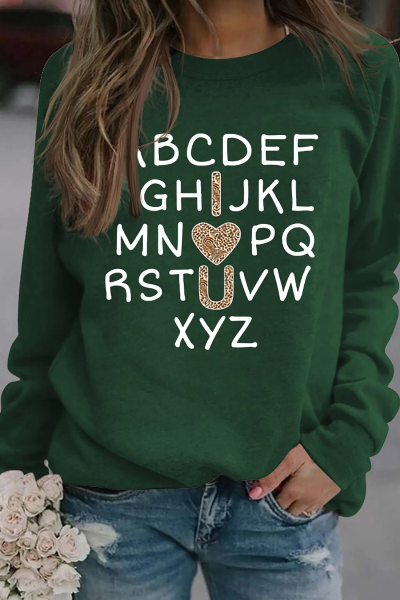 Alphabet Graphic Sweatshirt