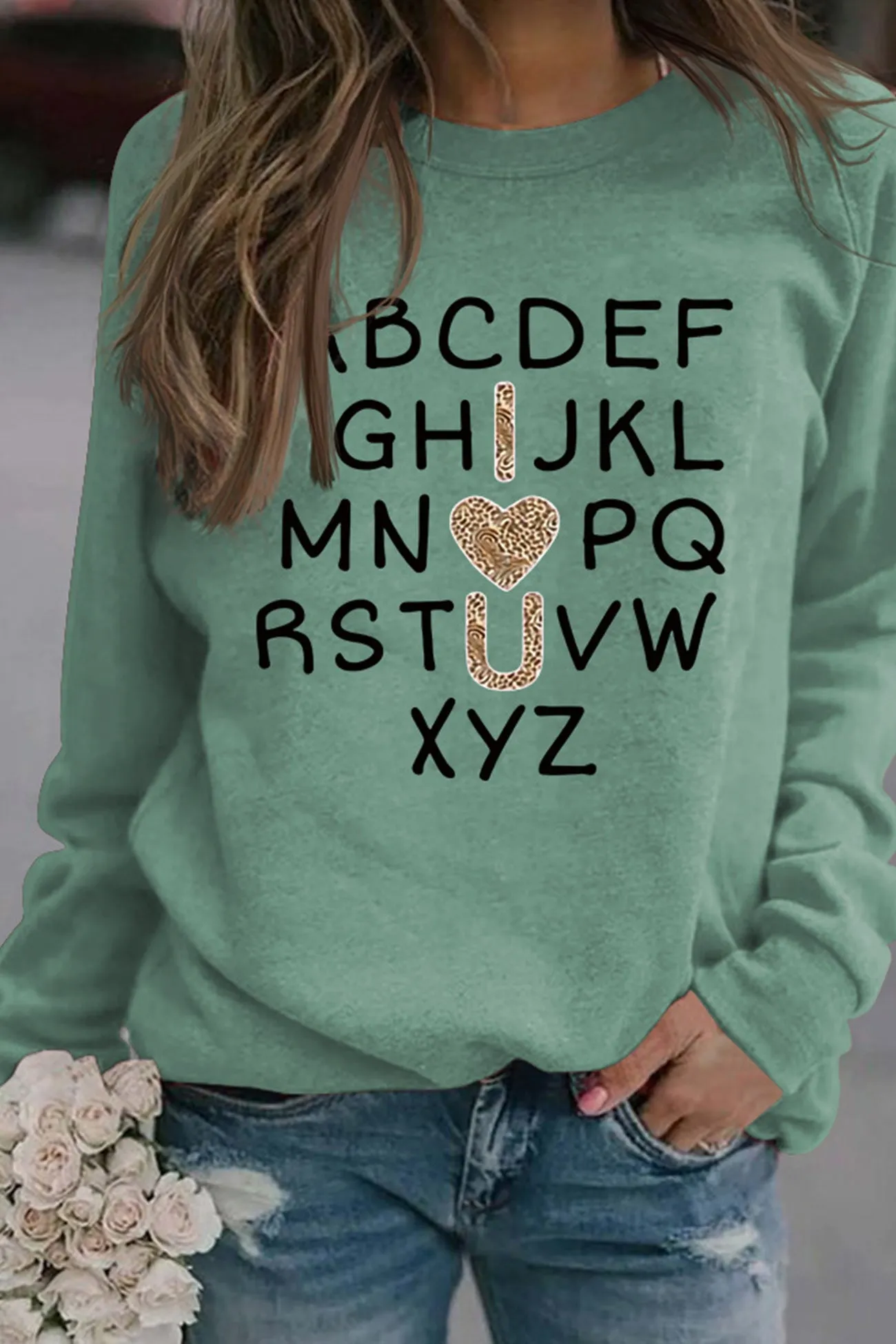 Alphabet Graphic Sweatshirt