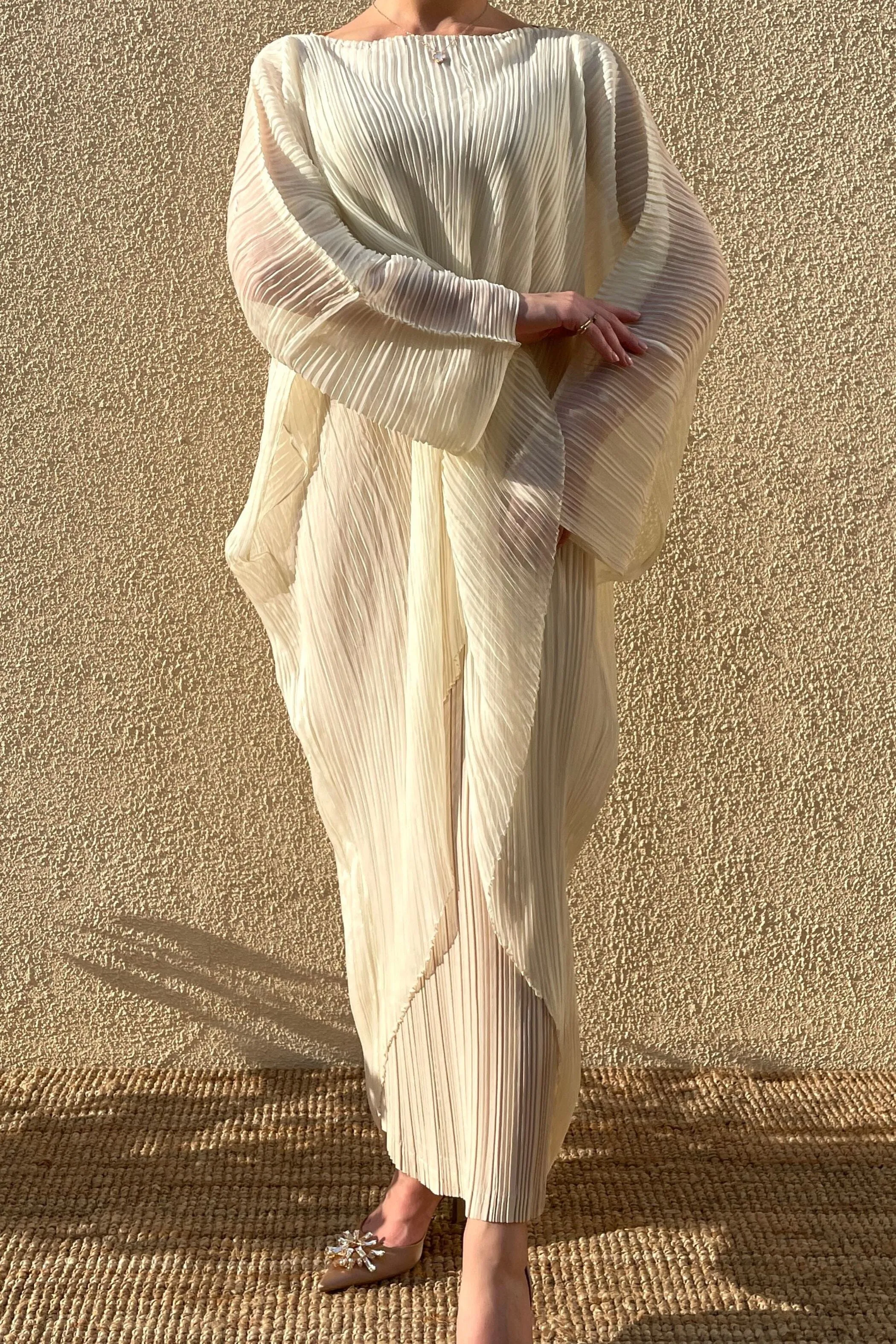 Althea Double Layer Pleated Dress