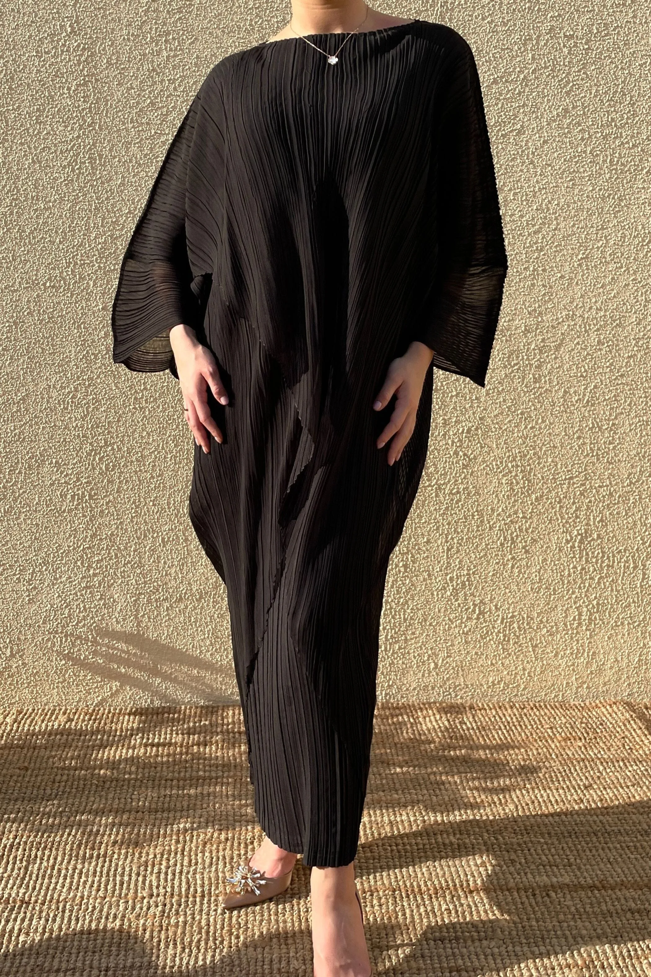 Althea Double Layer Pleated Dress