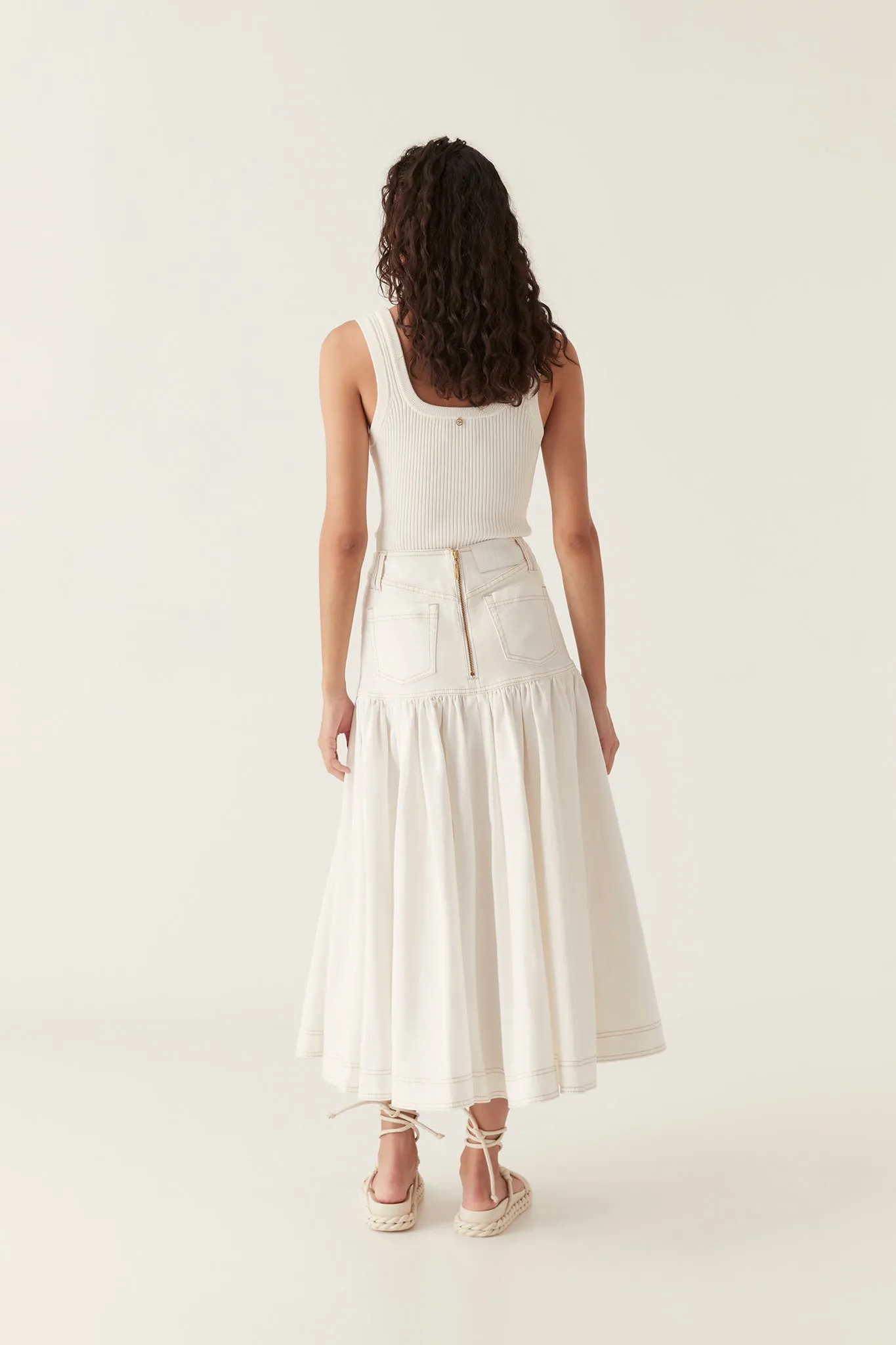 Belmond Denim Midi Skirt