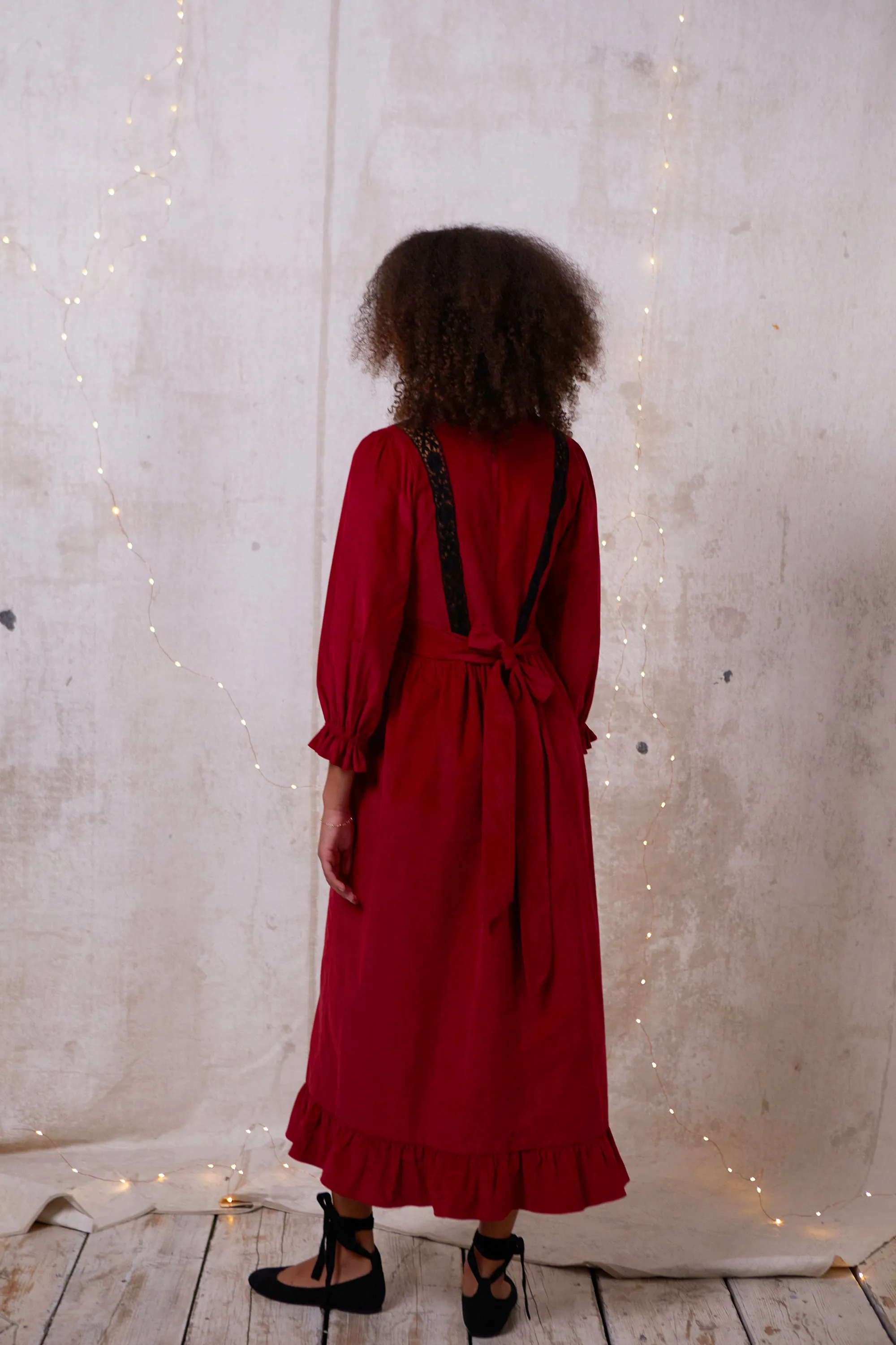 Berry Corduroy London Fields Dress
