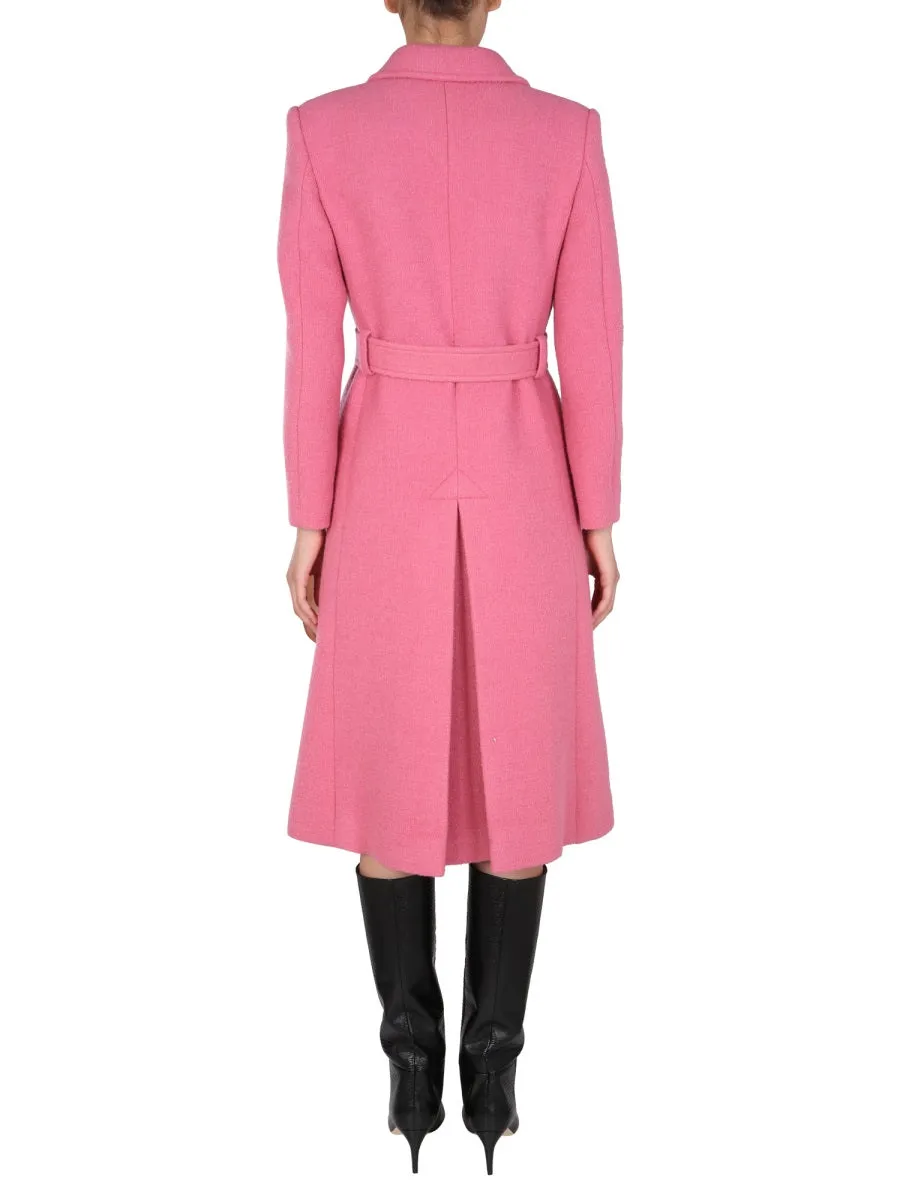 Boutique Moschino Belted Single-Breasted Coat