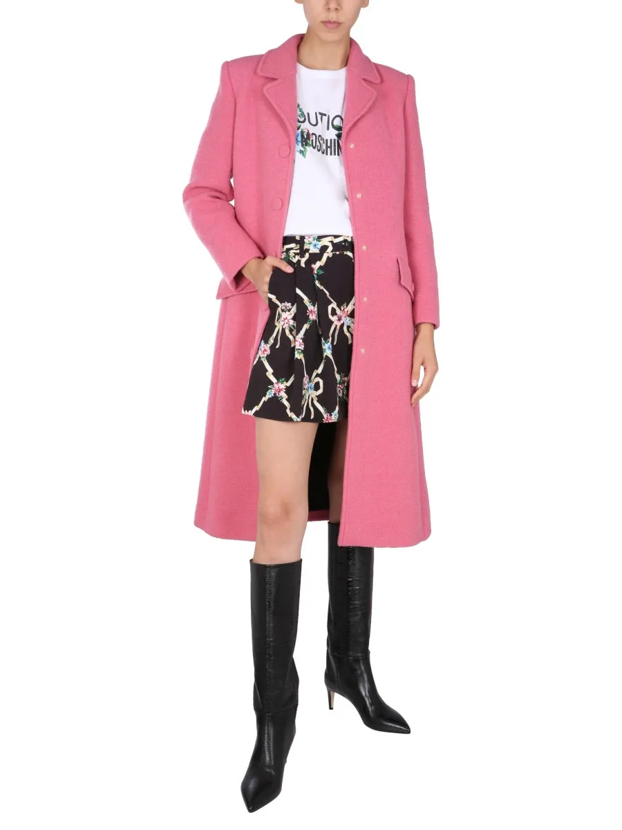 Boutique Moschino Belted Single-Breasted Coat