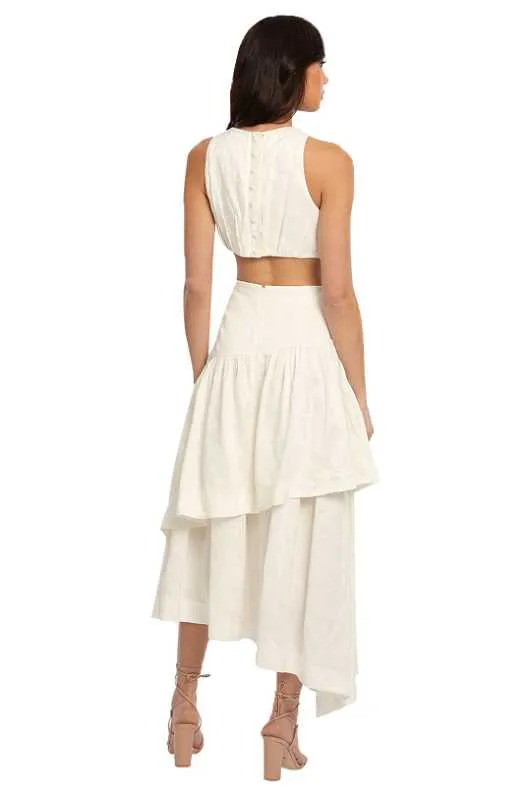 Caliente Dress in Ivory White