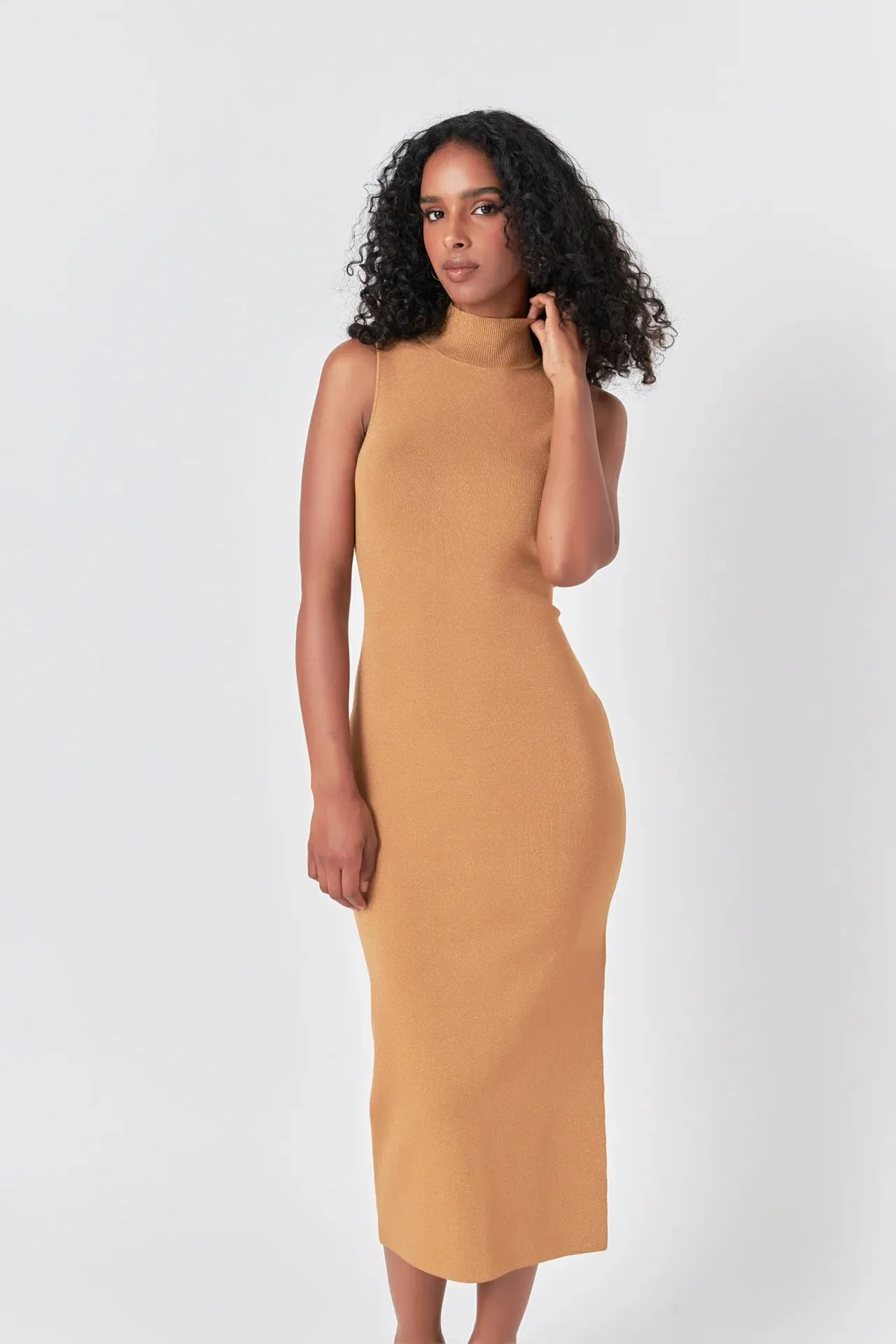 Camel Birdie Dress