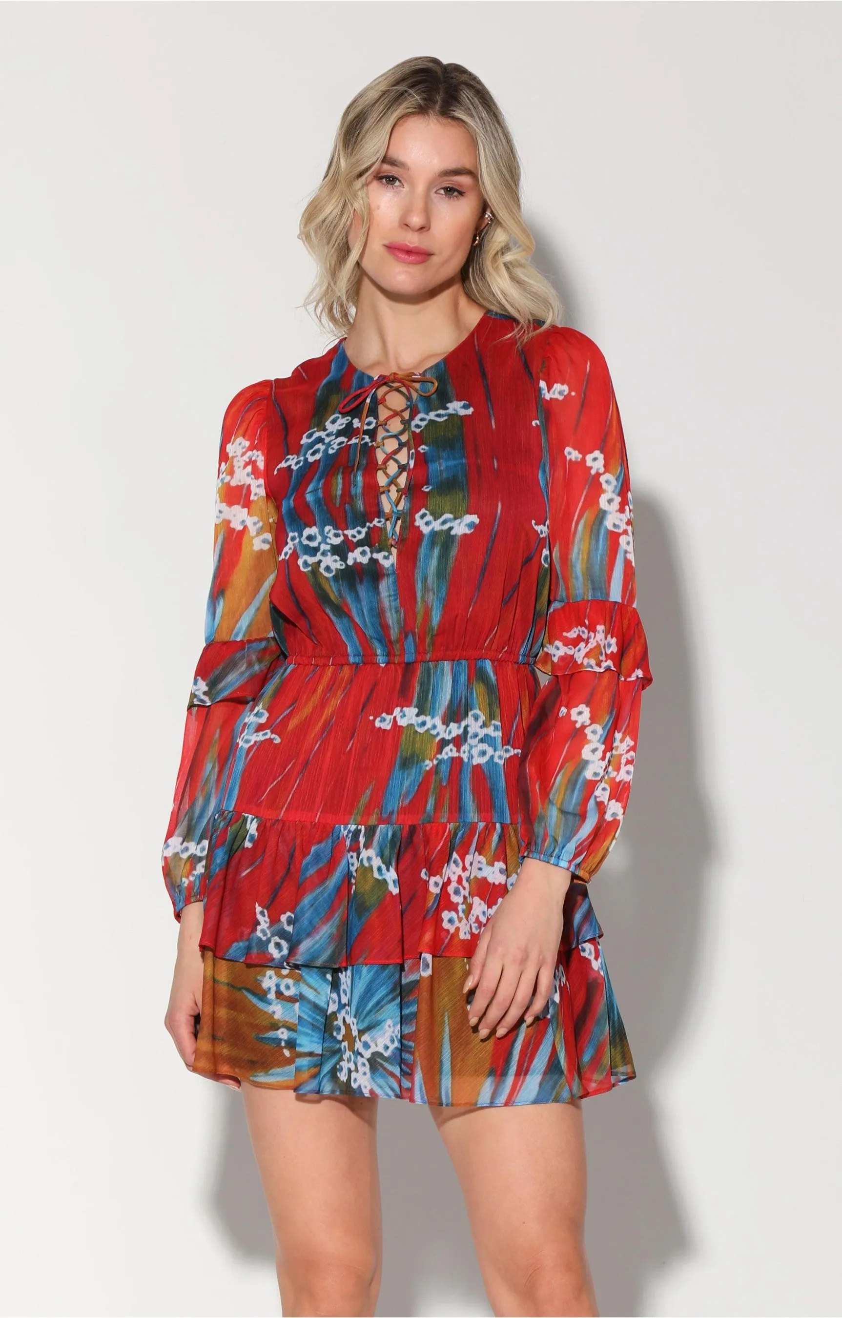 Devina Dress, Rio Palm by Walter Baker