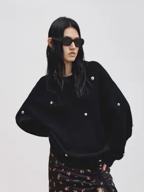Drop Shoulder Knit Pullover
