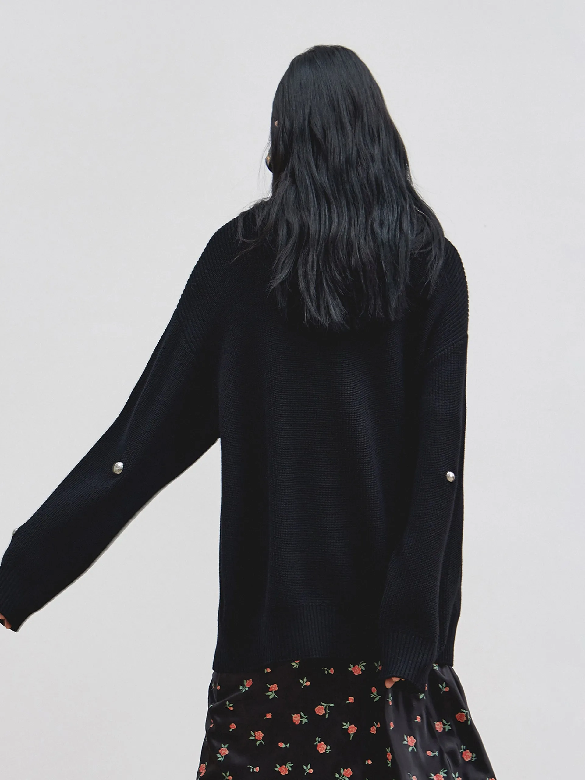 Drop Shoulder Knit Pullover