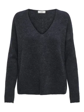 Elenora V-Neck Pullover - Night Sky