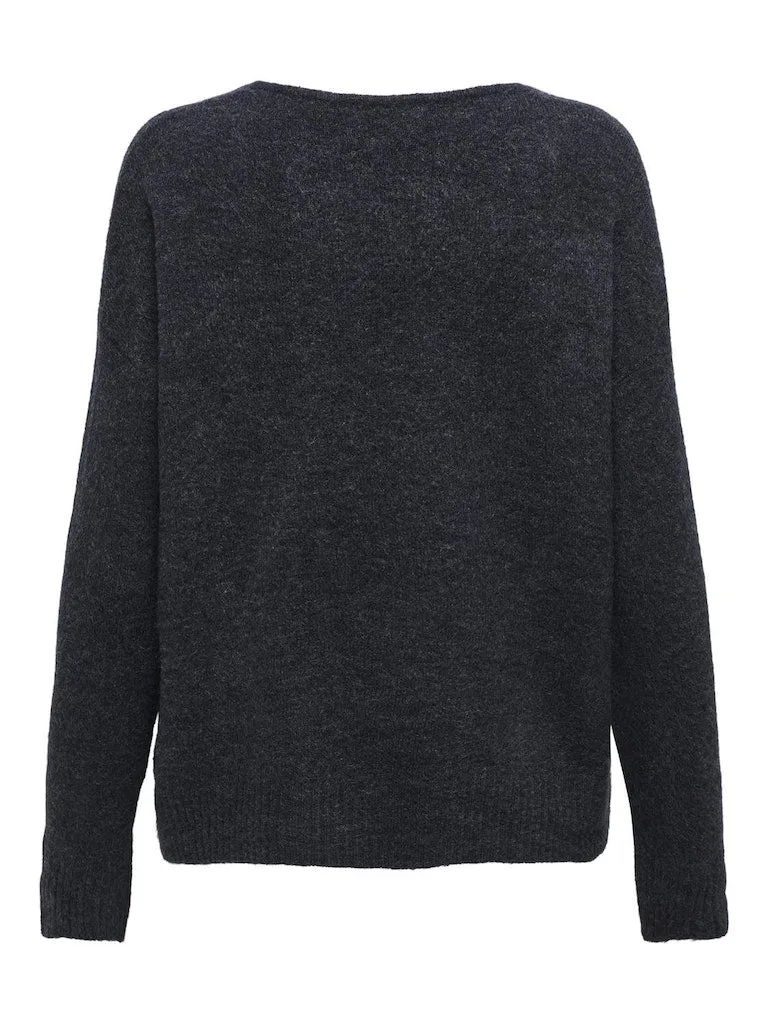 Elenora V-Neck Pullover - Night Sky