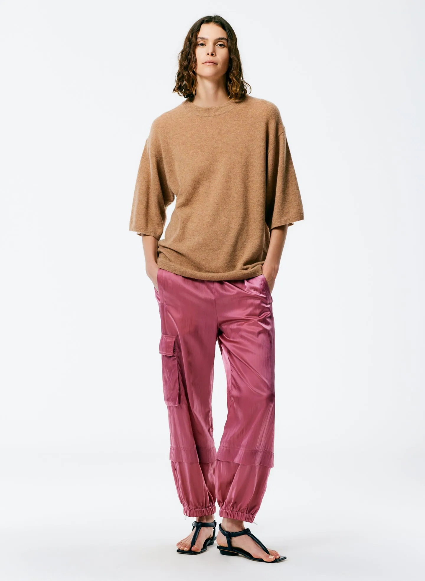 Feather Weight Cashmere Oversized Easy T-Shirt