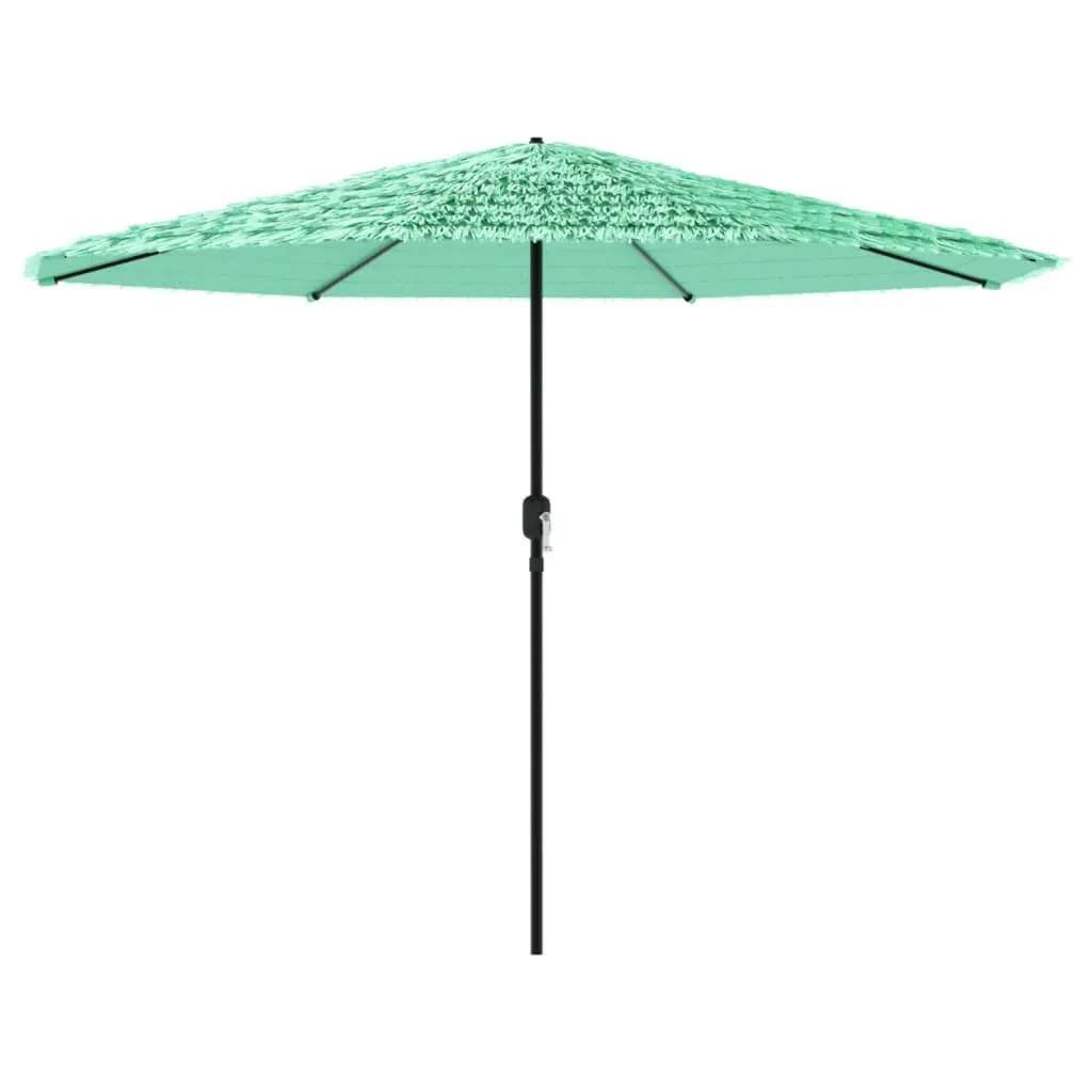 Garden Parasol with Steel Pole Green 324x324x247 cm