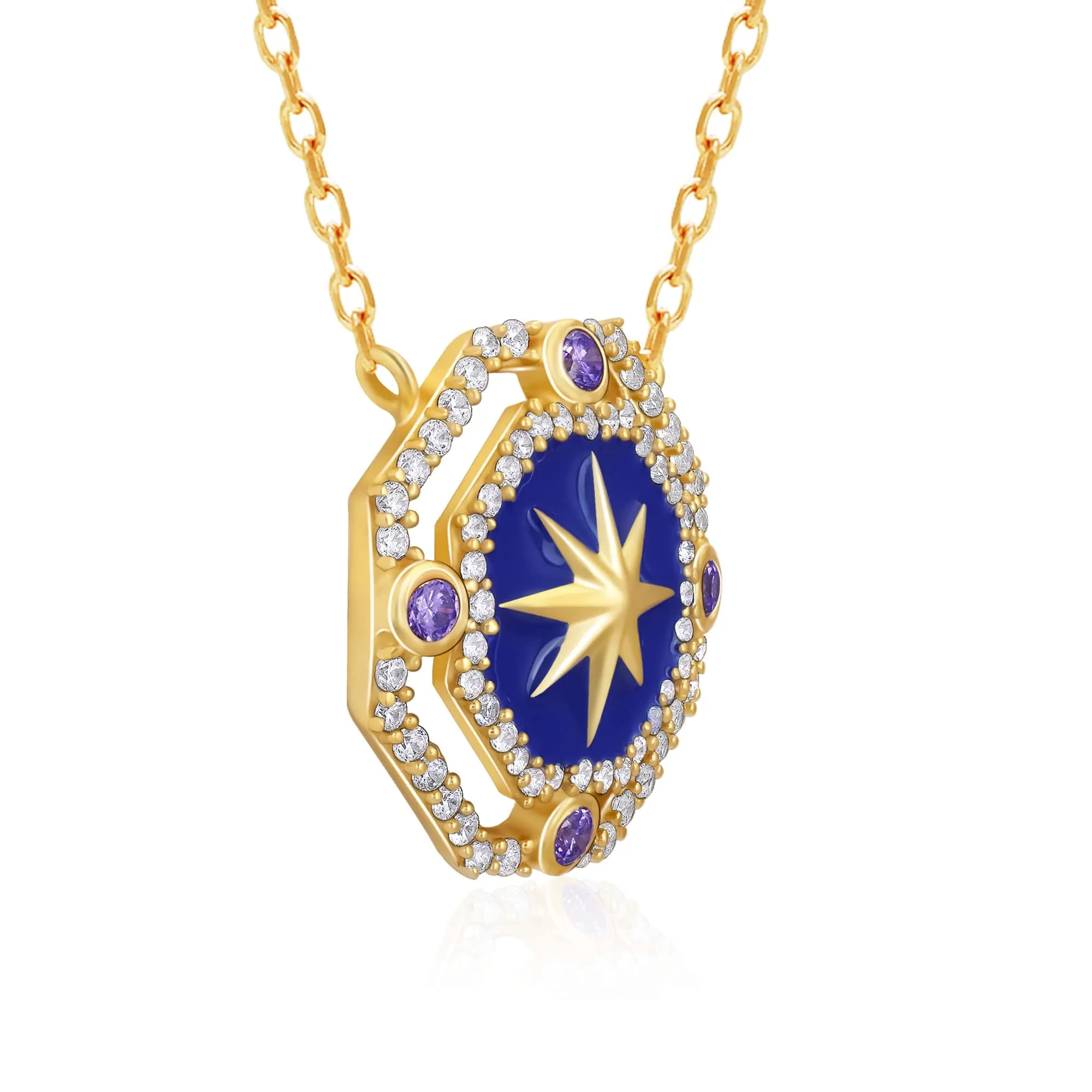 Golden St. Peter's Basilica Sky of Love Necklace