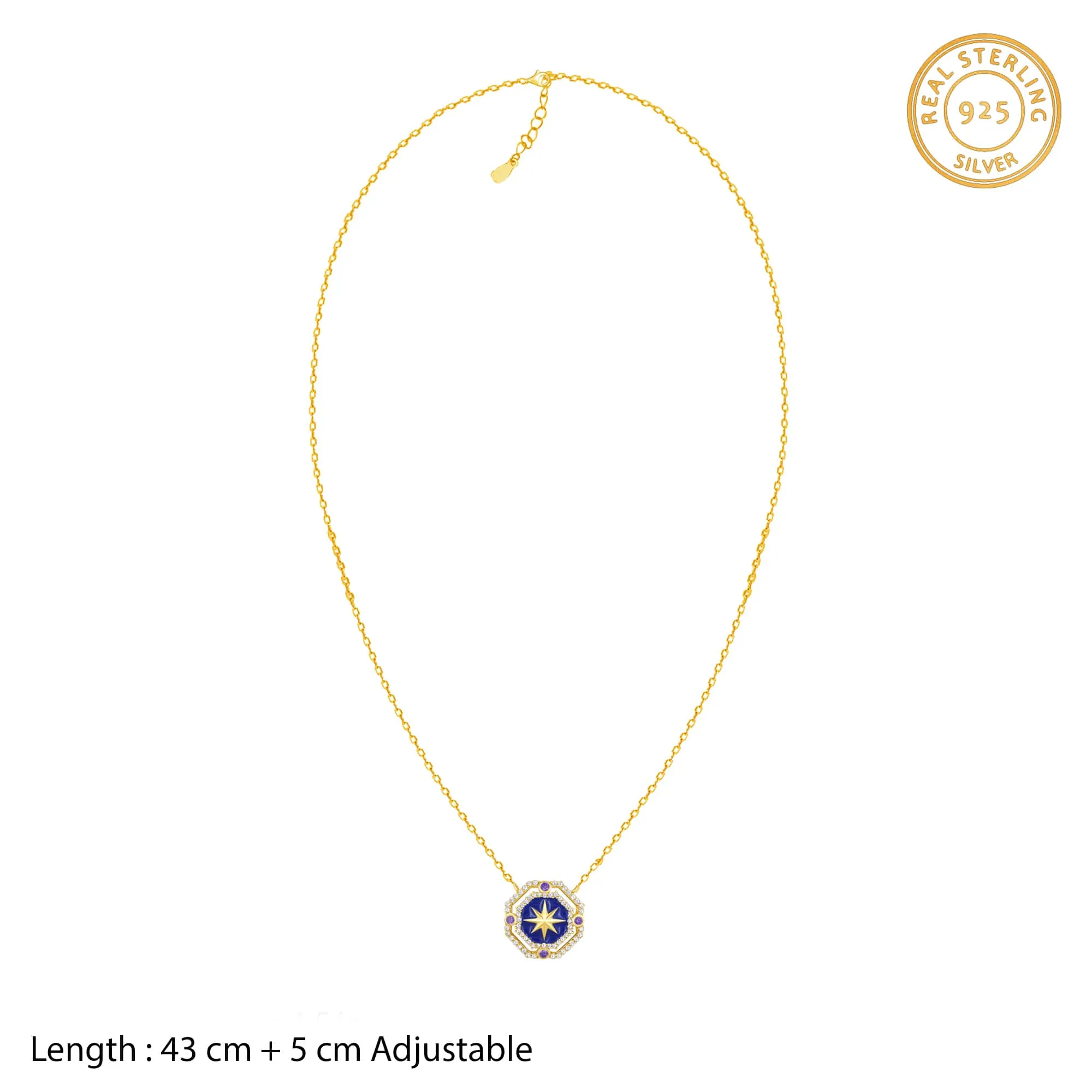 Golden St. Peter's Basilica Sky of Love Necklace