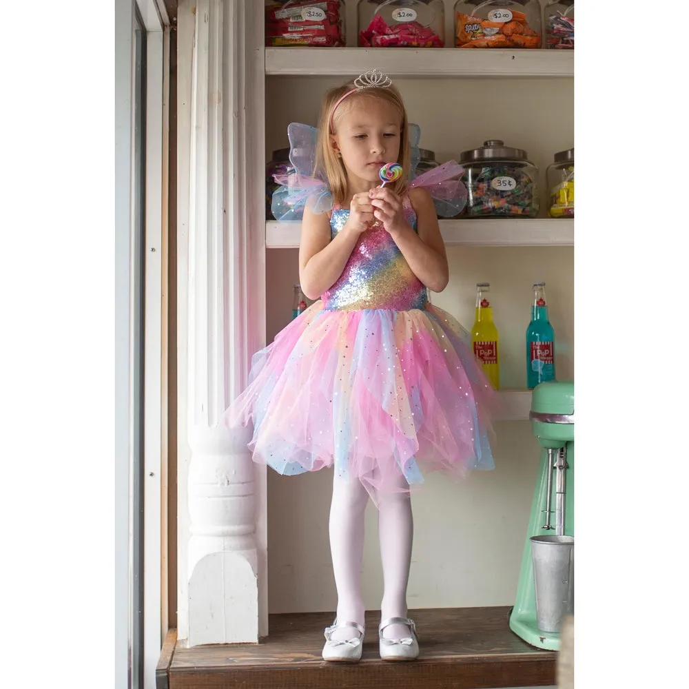 Great Pretenders Rainbow Fairy Dress & Wings