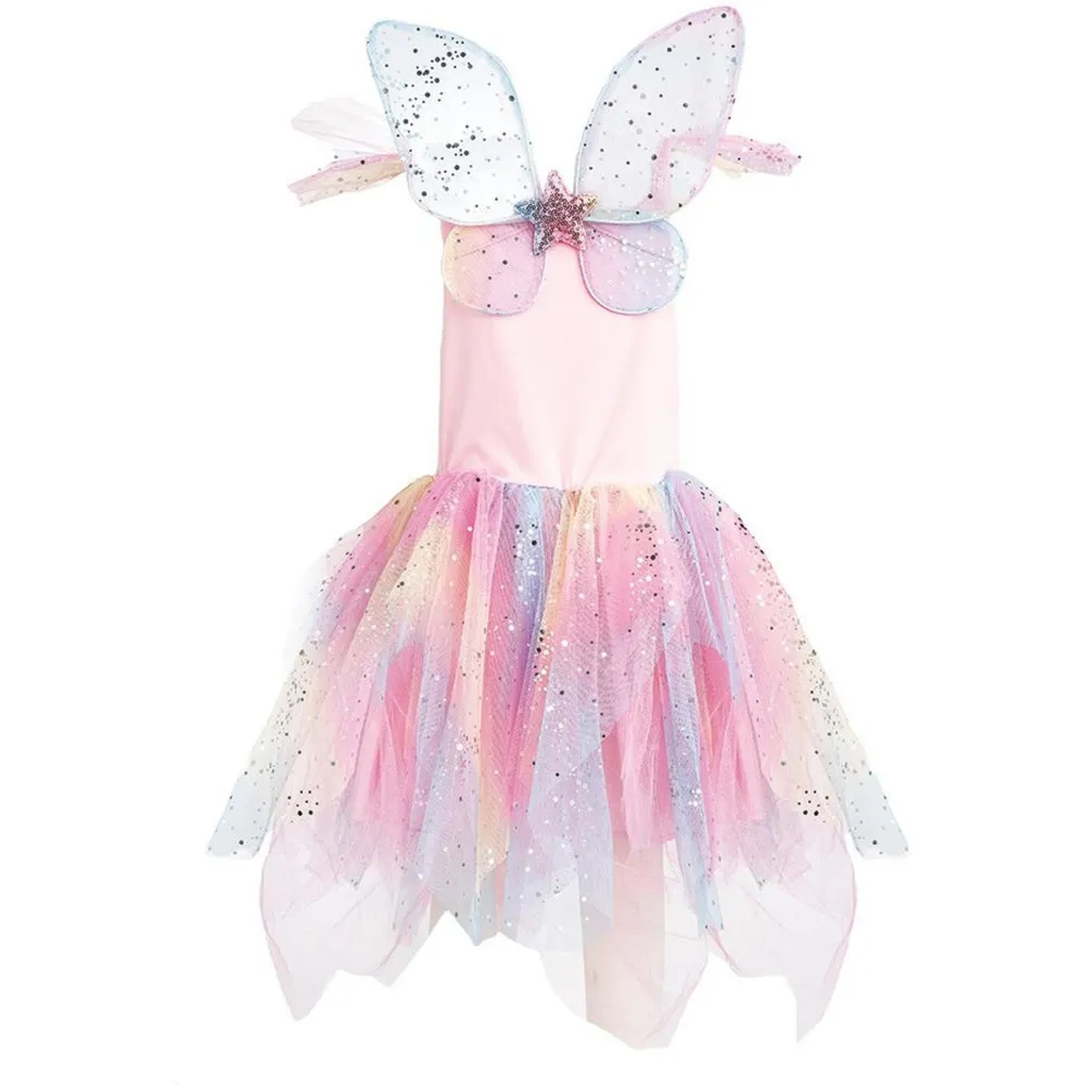 Great Pretenders Rainbow Fairy Dress & Wings