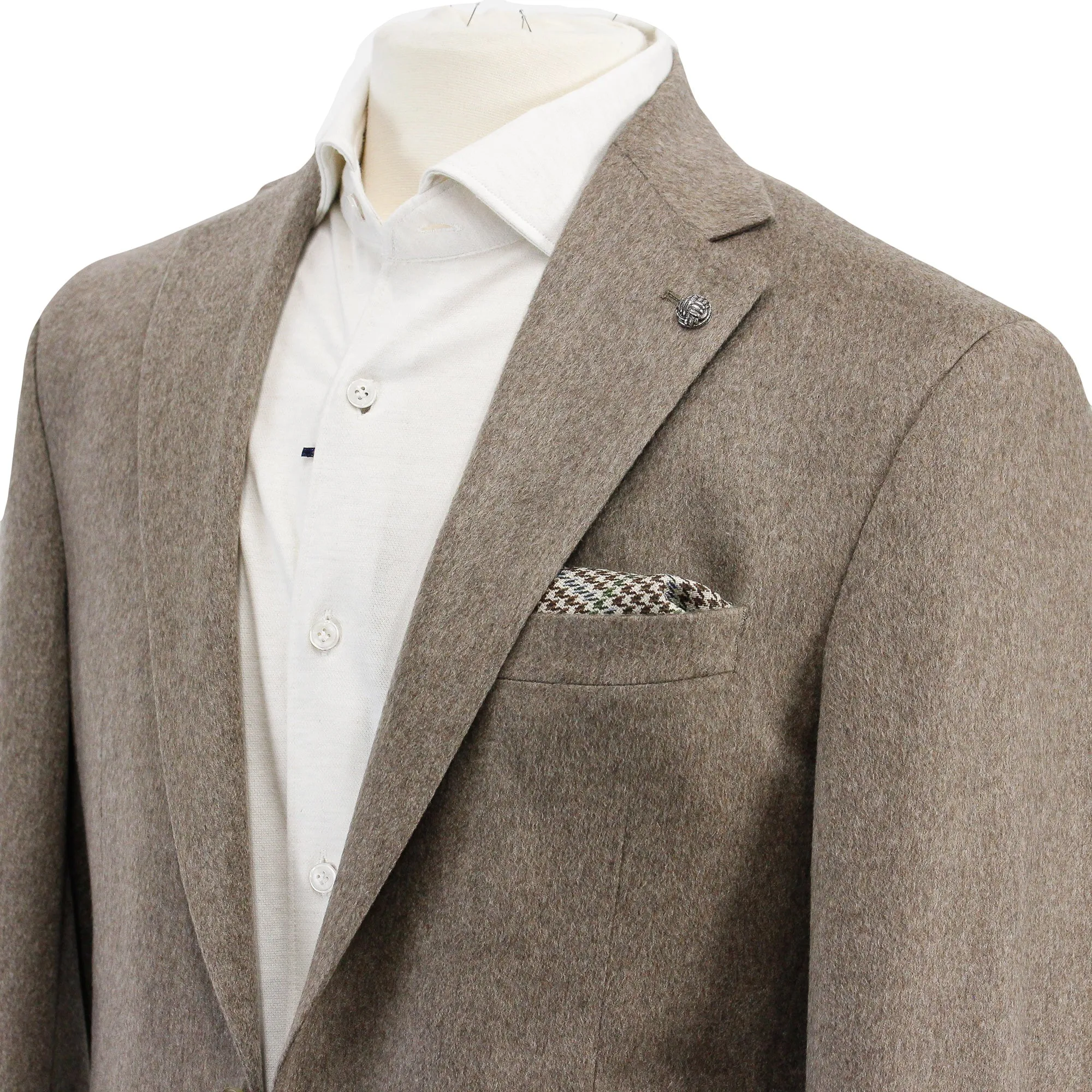 Hazelnut Cashmere Delta Contemporary Fit Sport Jacket - Jack Victor