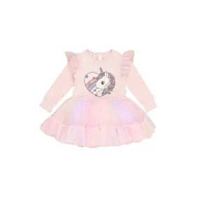 Huxbaby Loveheart Unicorn Ballet Dress