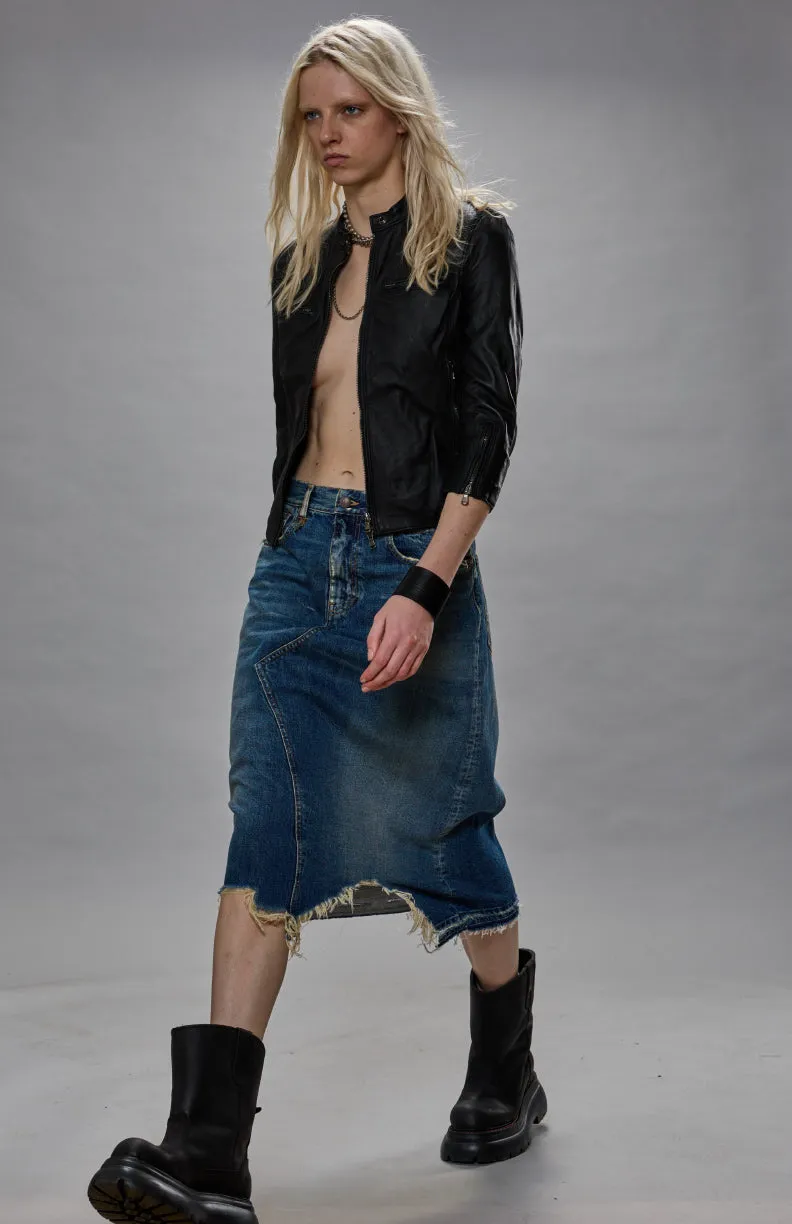 JESSE SKIRT - GARNET BLUE