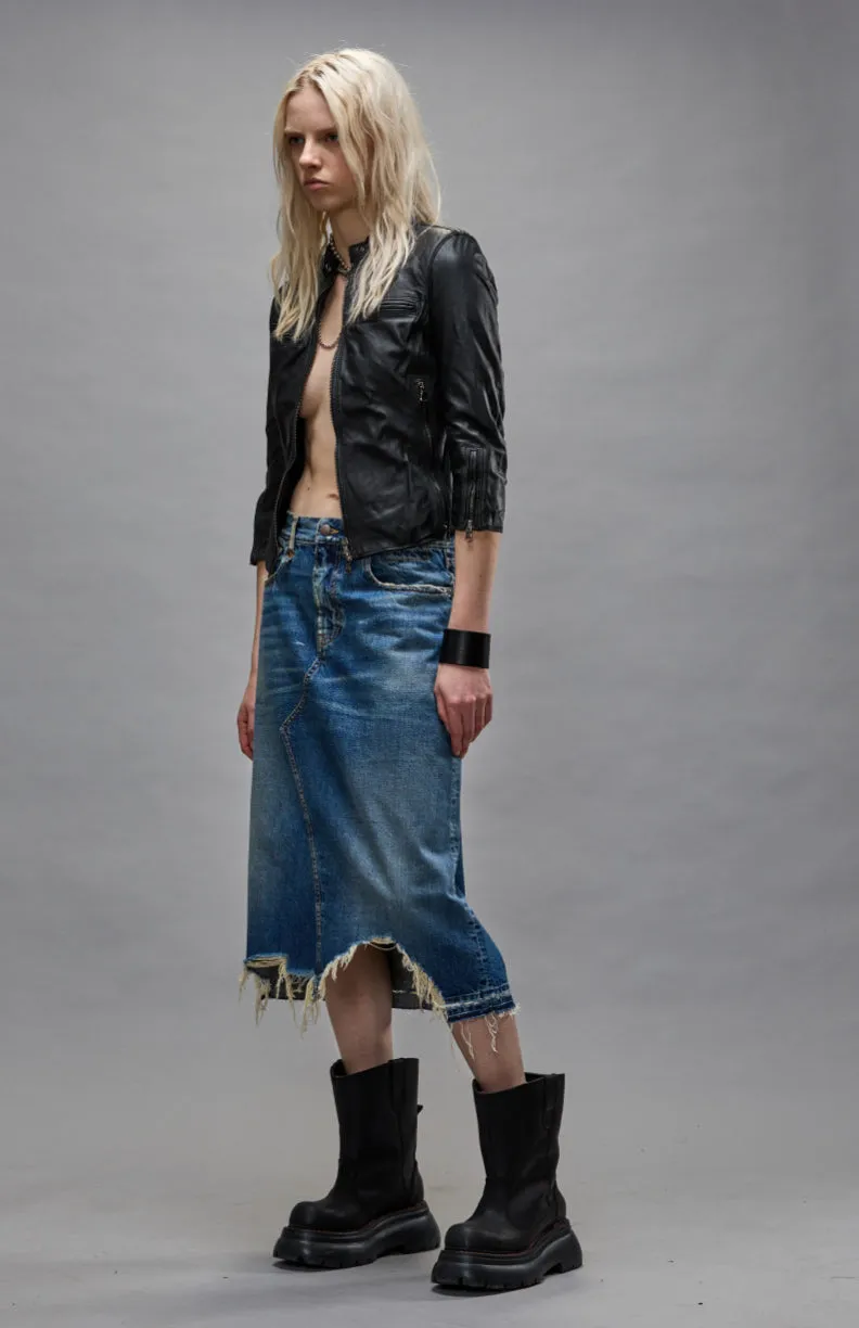 JESSE SKIRT - GARNET BLUE