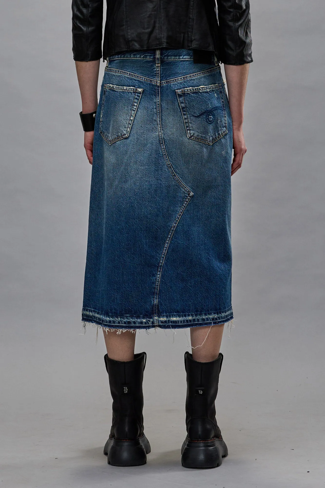 JESSE SKIRT - GARNET BLUE