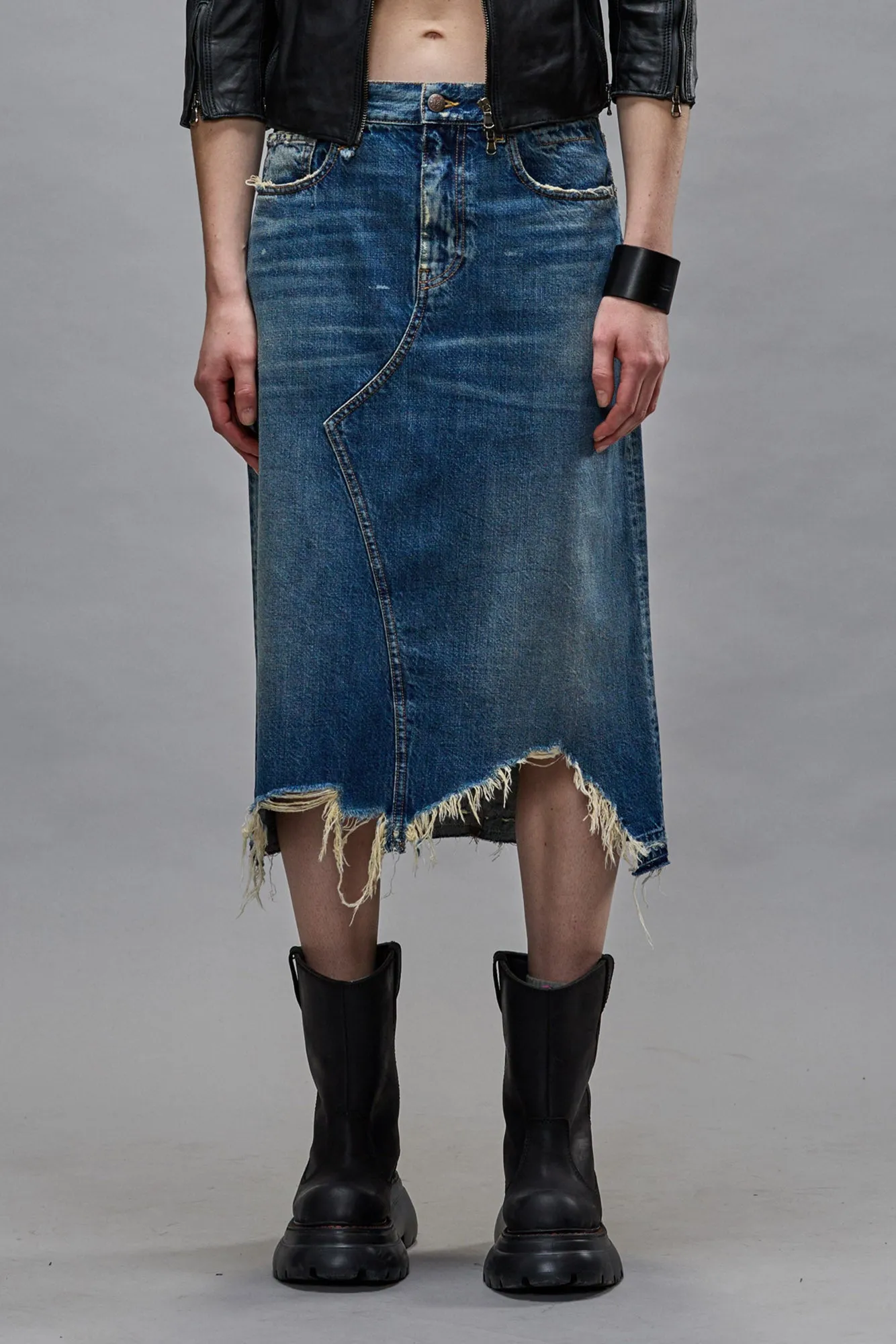 JESSE SKIRT - GARNET BLUE