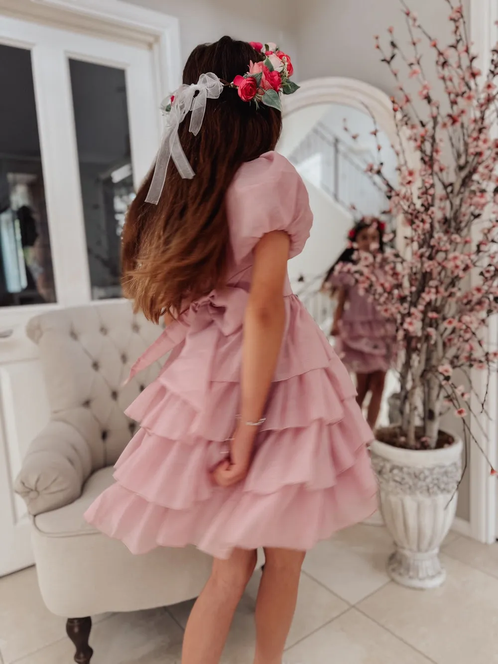 Josie Dusty Pink Girls Dress