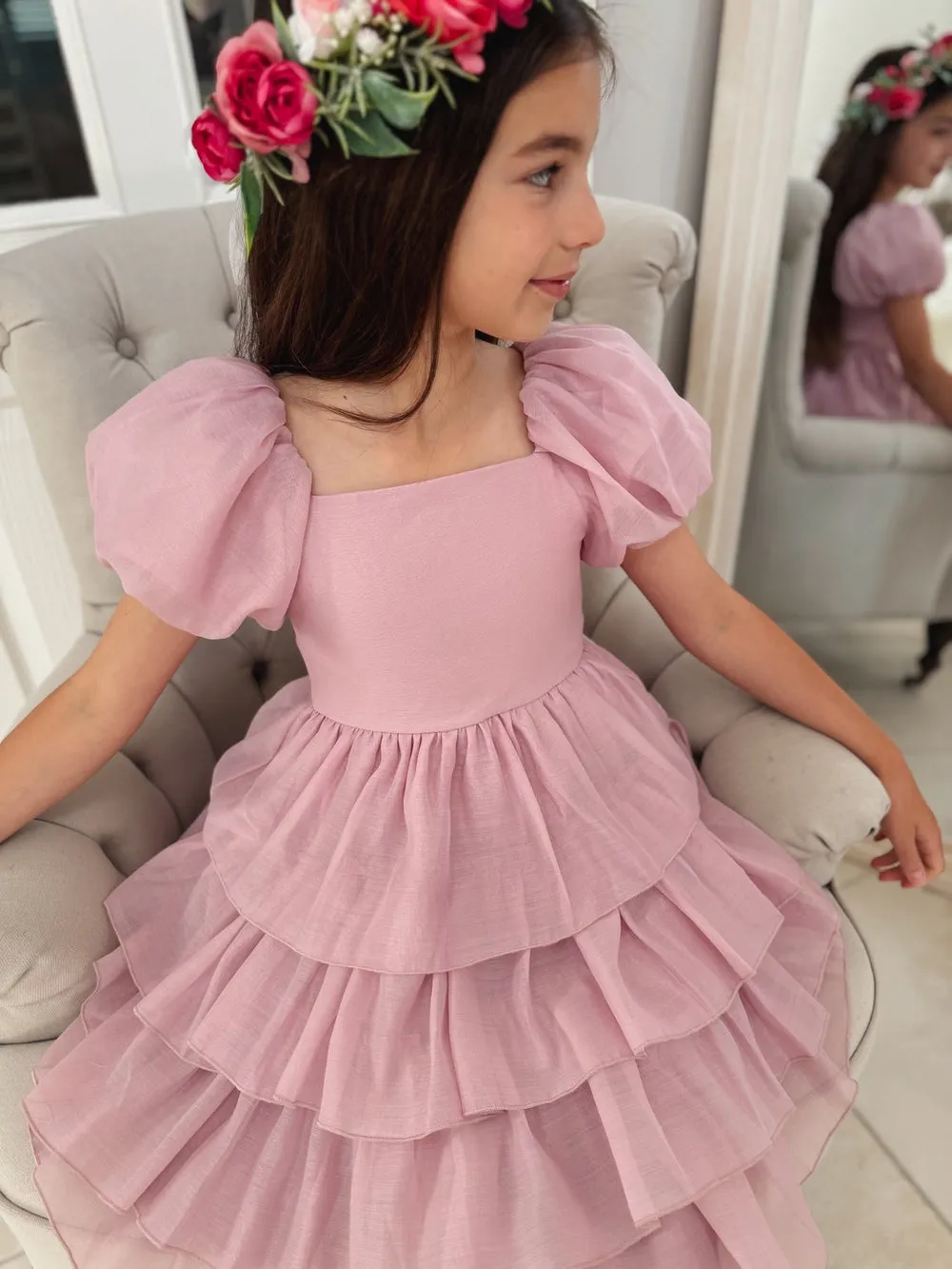 Josie Dusty Pink Girls Dress