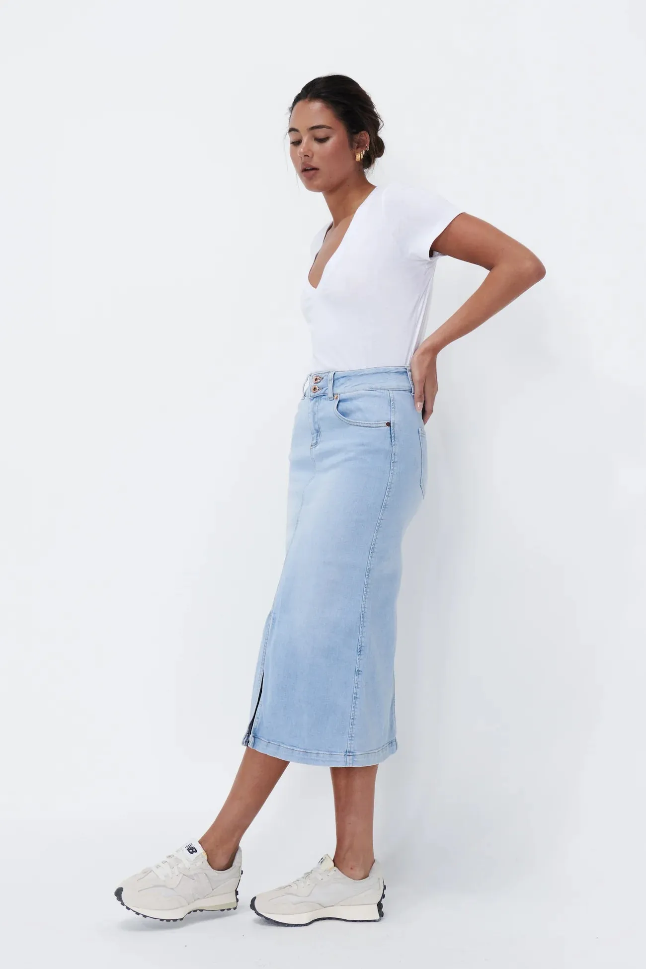 Kate Skirt in Sky Blue