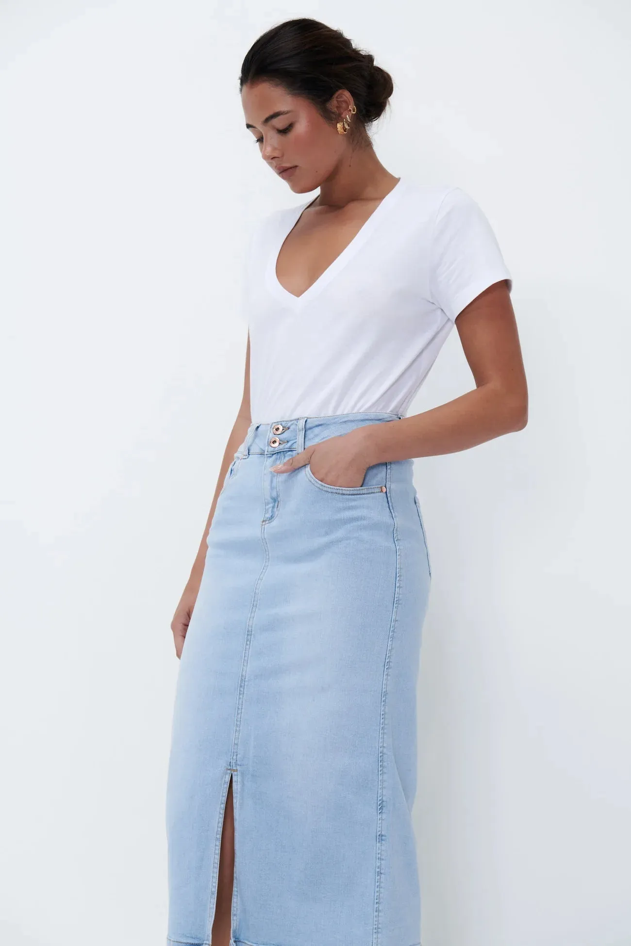 Kate Skirt in Sky Blue