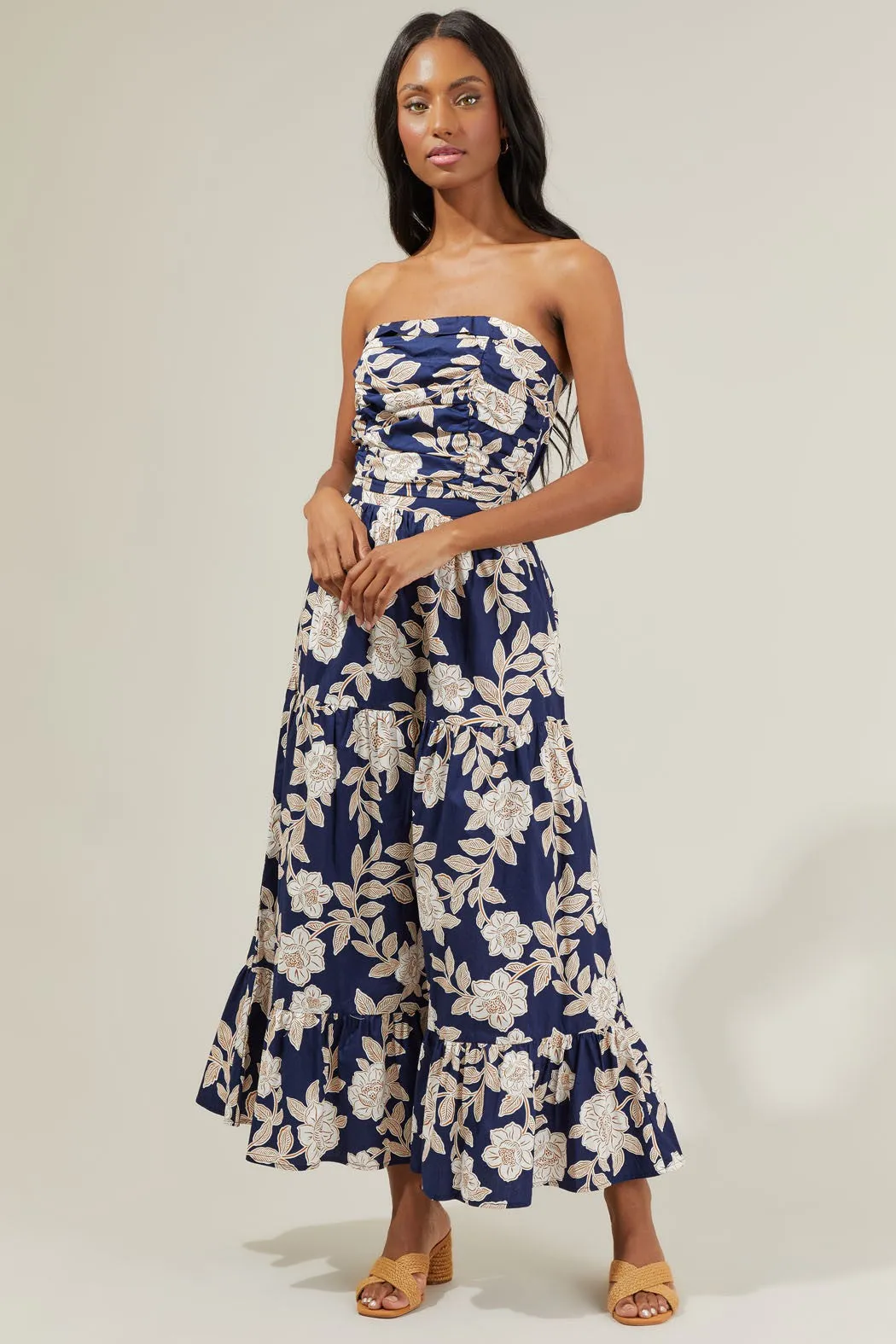 Lilo Night Tropics Pleated Tube Top