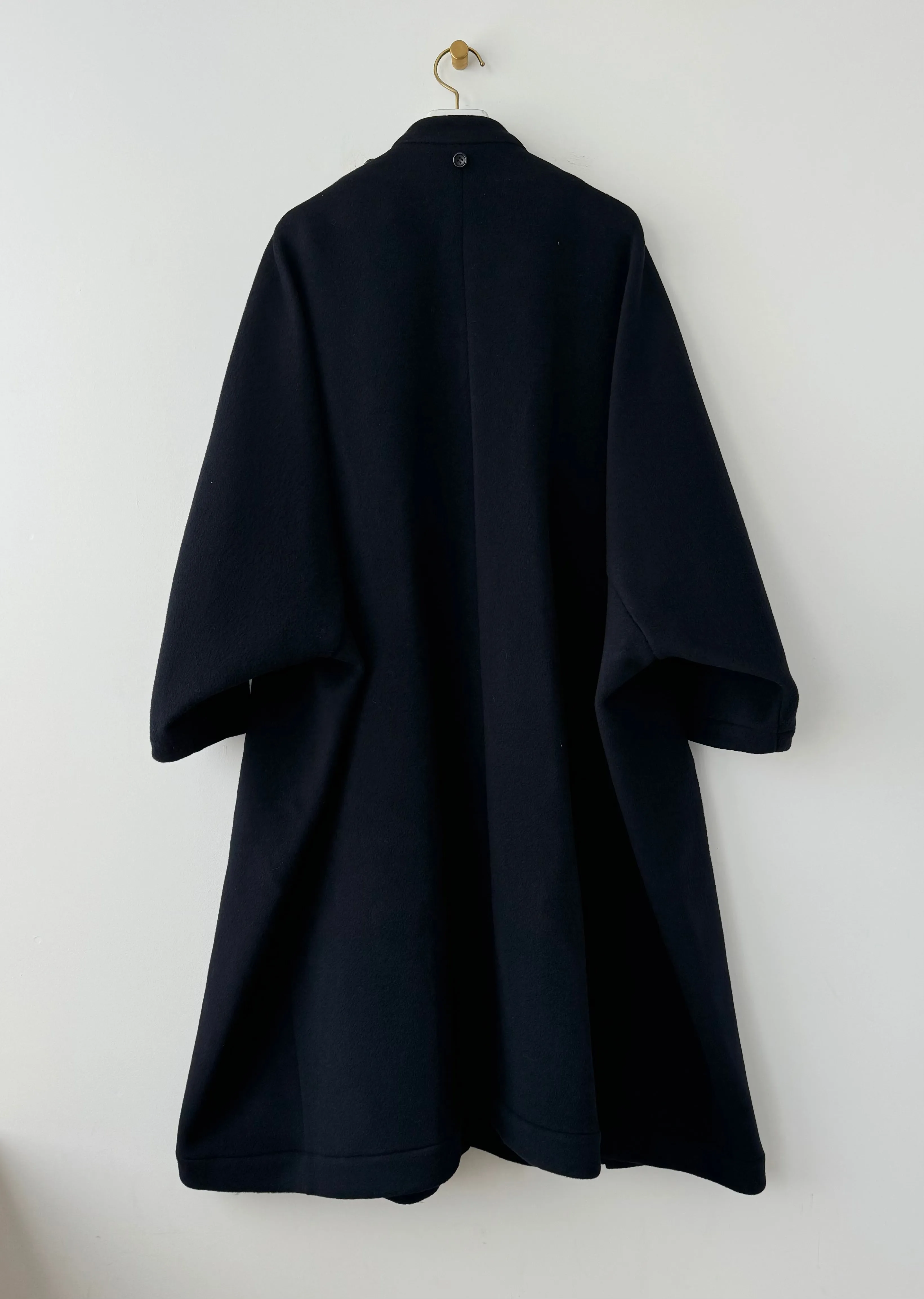 Long cape coat (Navy)