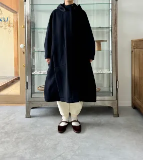 Long cape coat (Navy)