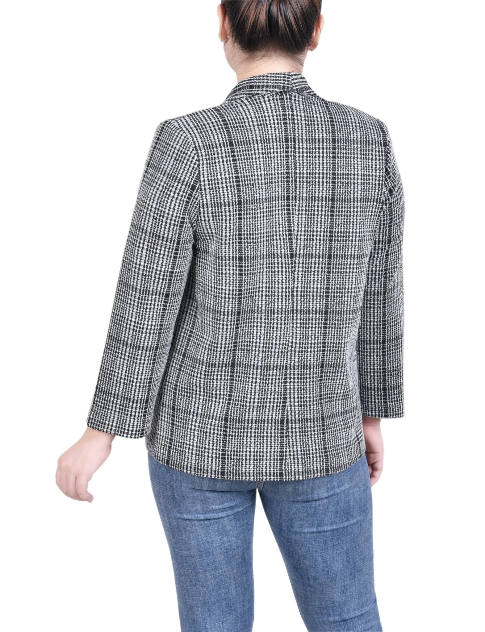 Long Sleeve Ponte Jacket - Petite