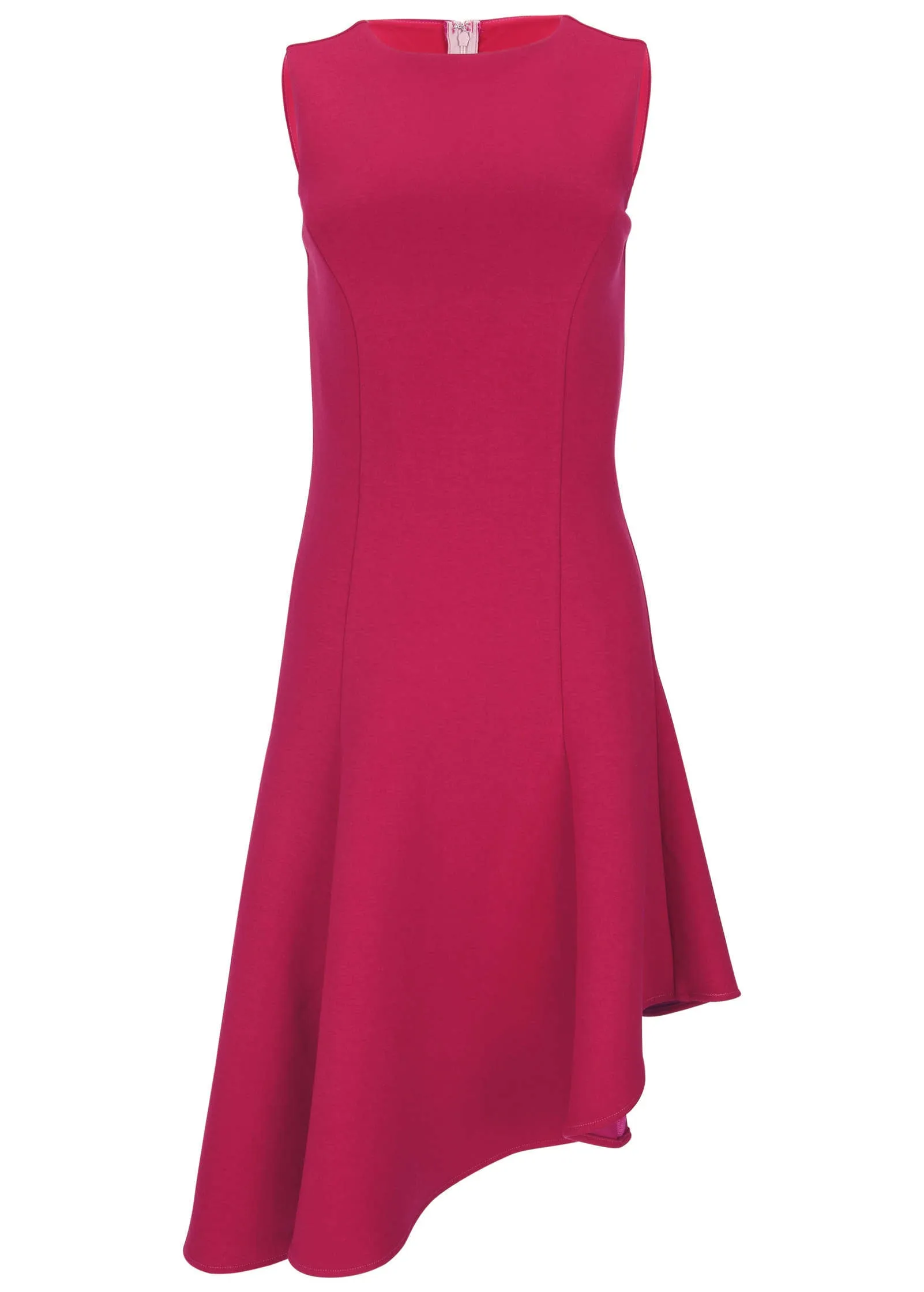 Luxe Scuba High Low Dress - Vivacious