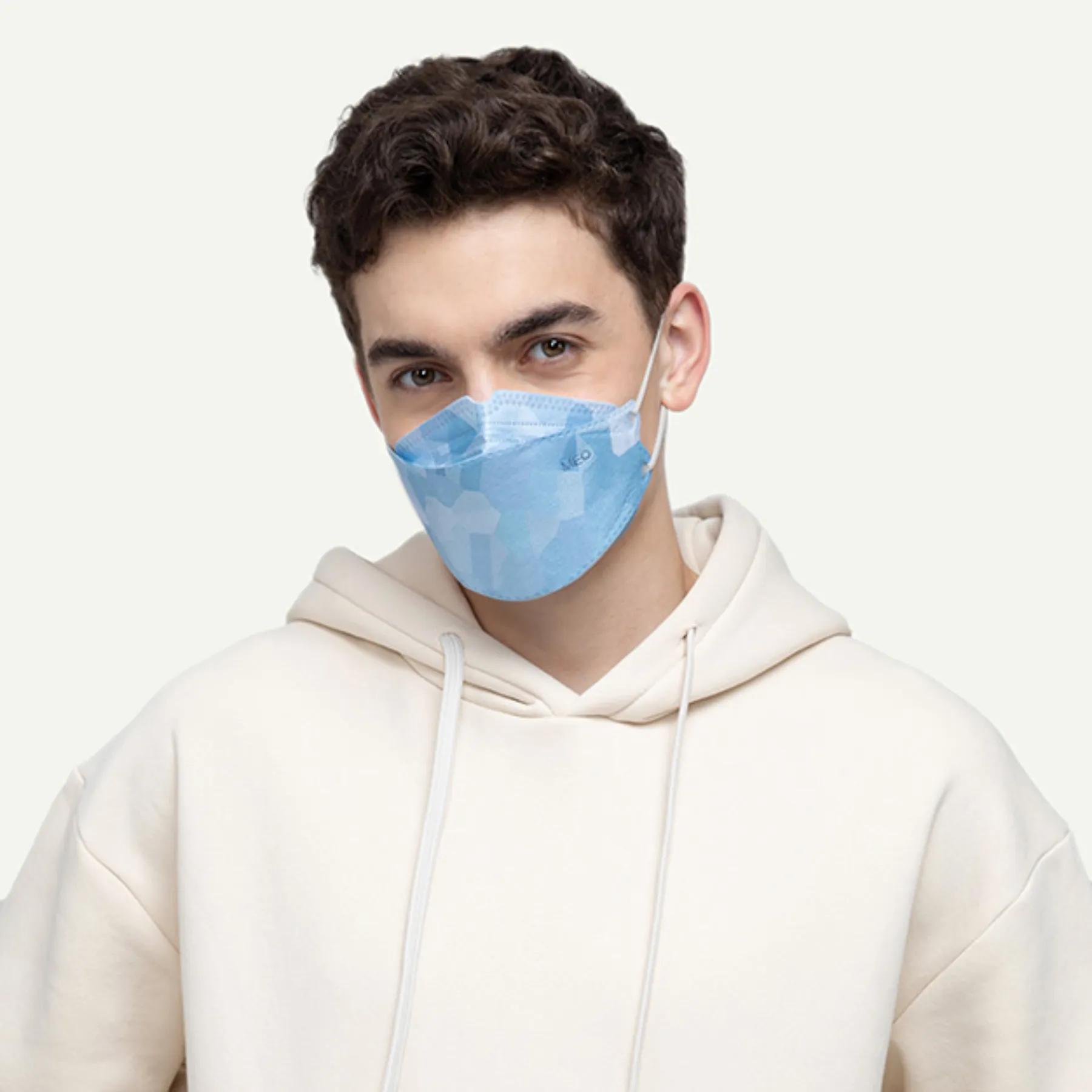 Meo Guard Flat-fold Disposable Face Mask - Misty (10pcs/pack)
