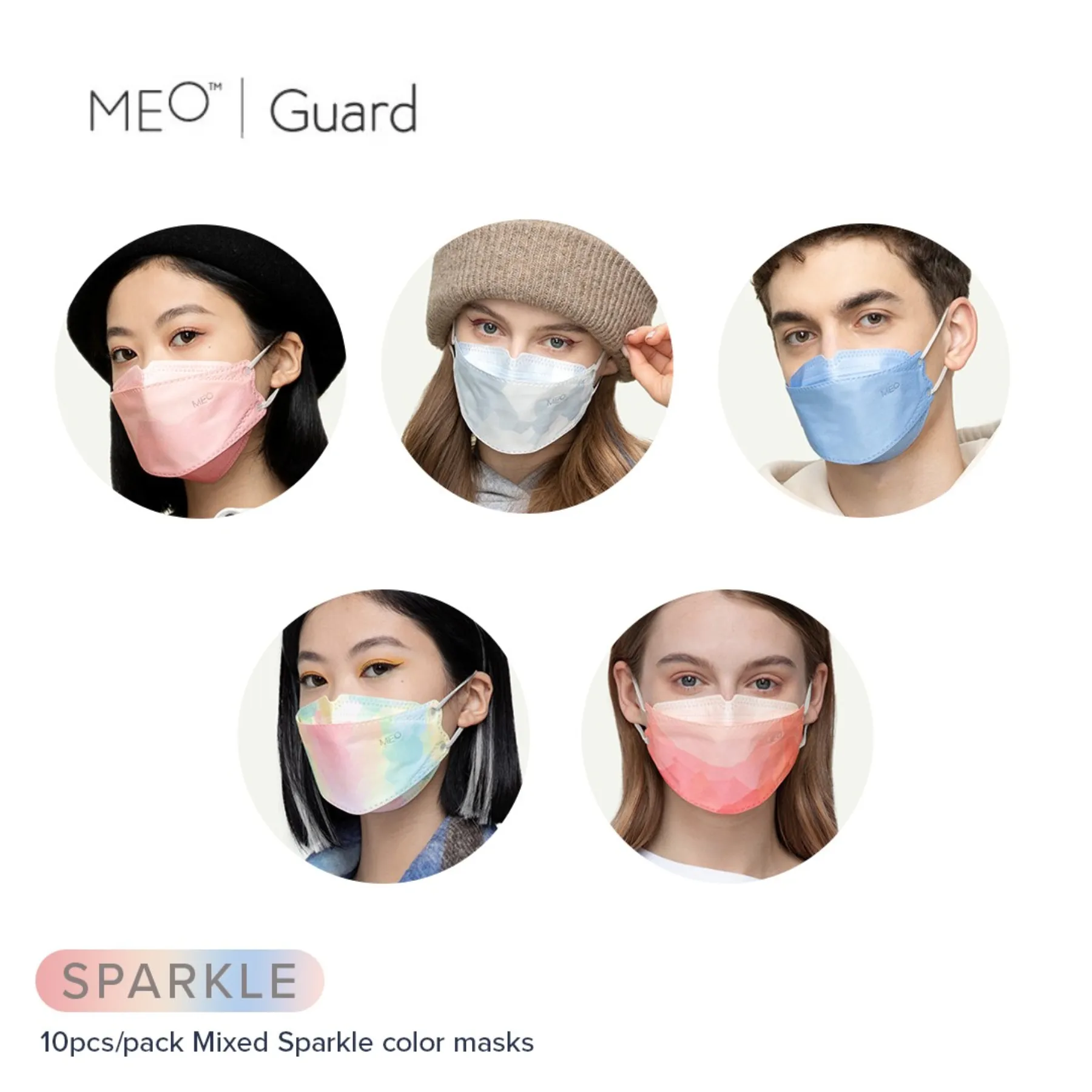 Meo Guard Flat-fold Disposable Respirator - Sparkle (10pcs/pack)