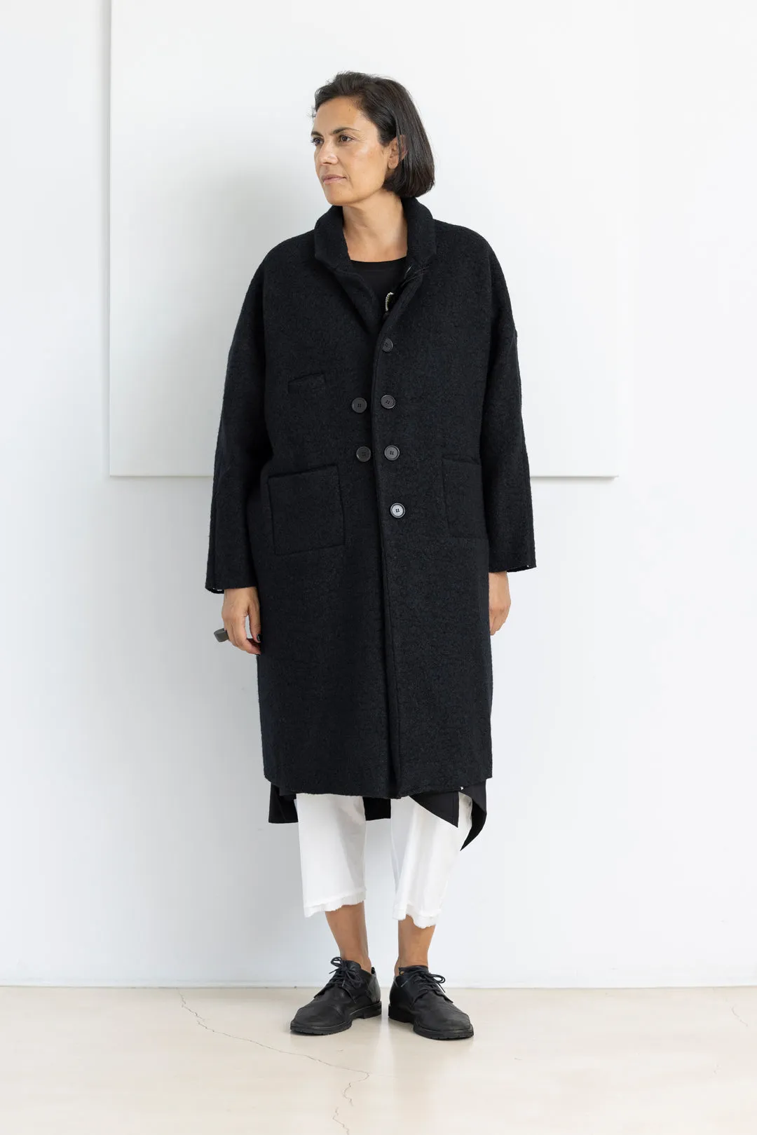 ÜMIT ÜNAL COAT BLACK