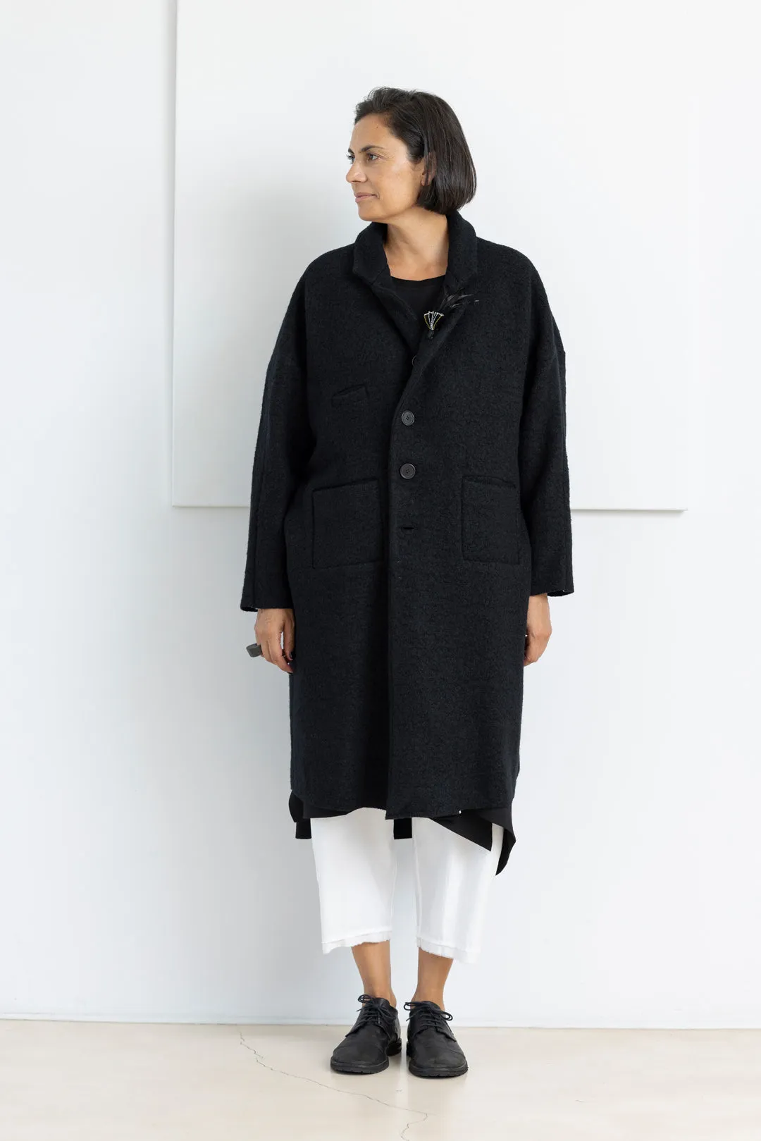 ÜMIT ÜNAL COAT BLACK