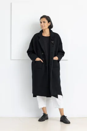 ÜMIT ÜNAL COAT BLACK