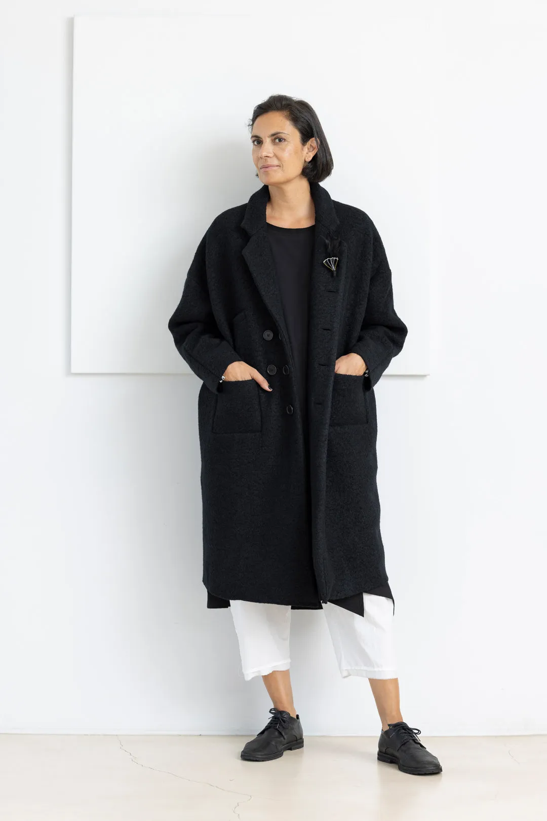 ÜMIT ÜNAL COAT BLACK