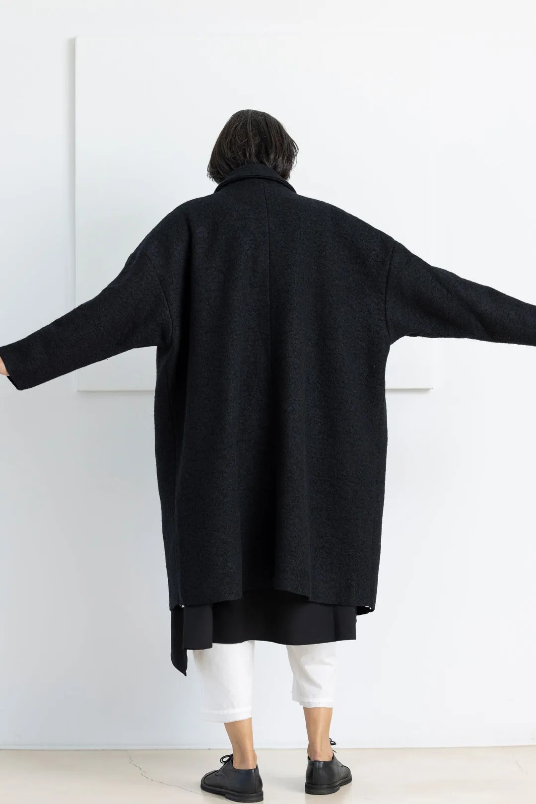 ÜMIT ÜNAL COAT BLACK