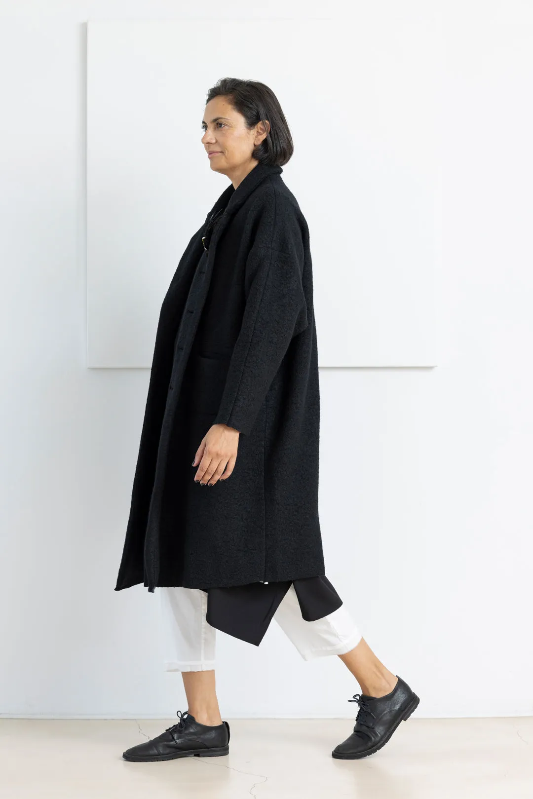 ÜMIT ÜNAL COAT BLACK
