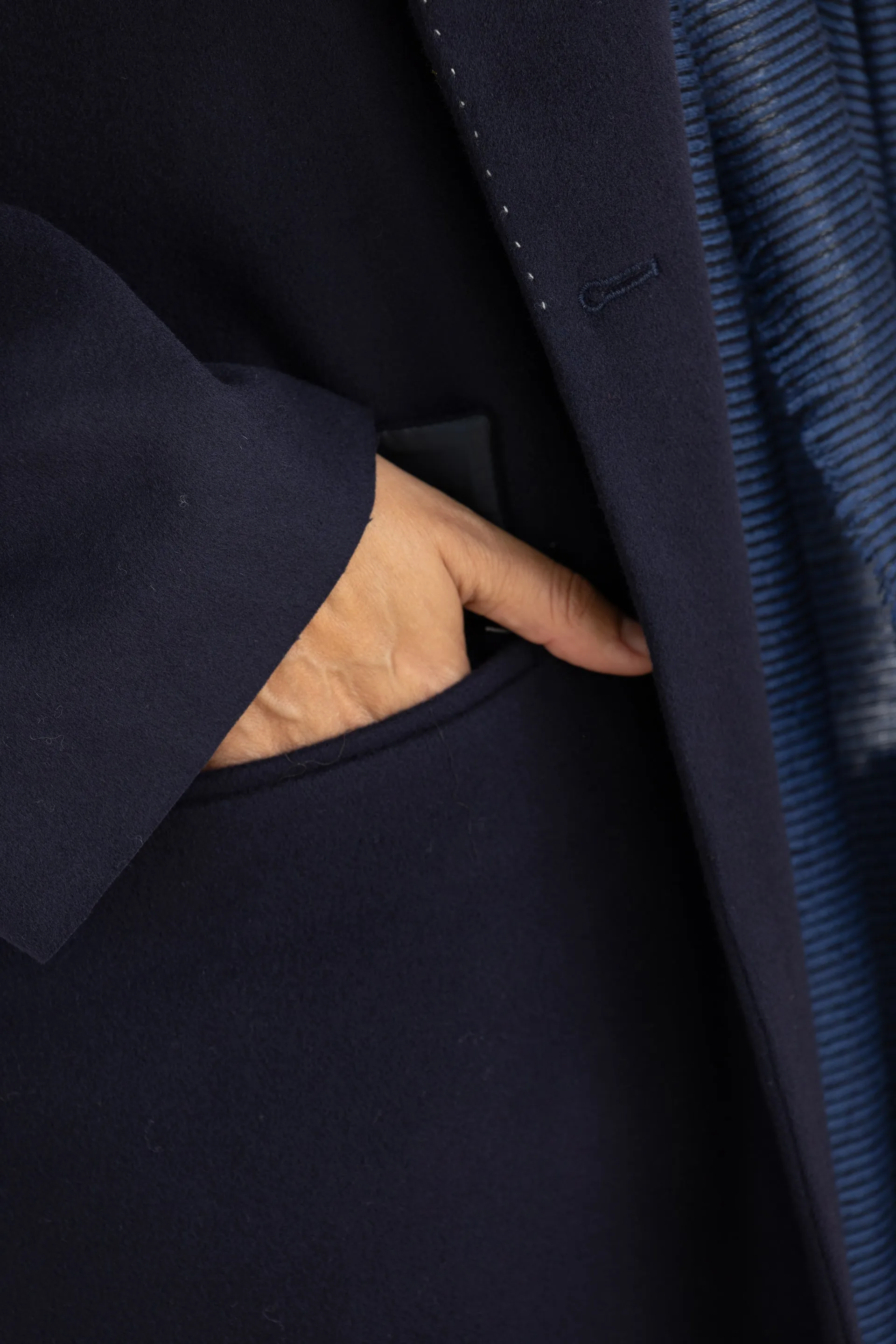 ÜMIT ÜNAL COAT BLUE