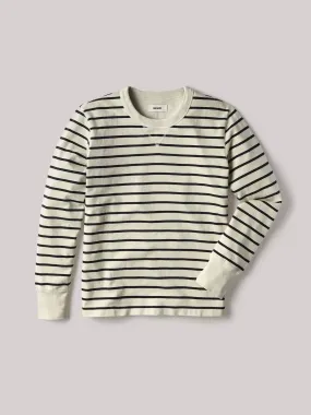 Natural/Black Striped Field-Spec Cotton Surplus Crew