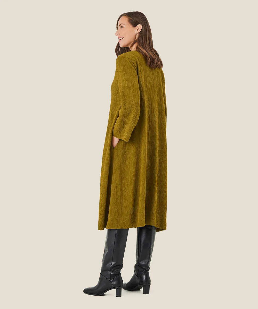 Nyrai Split Neck Midi Dress